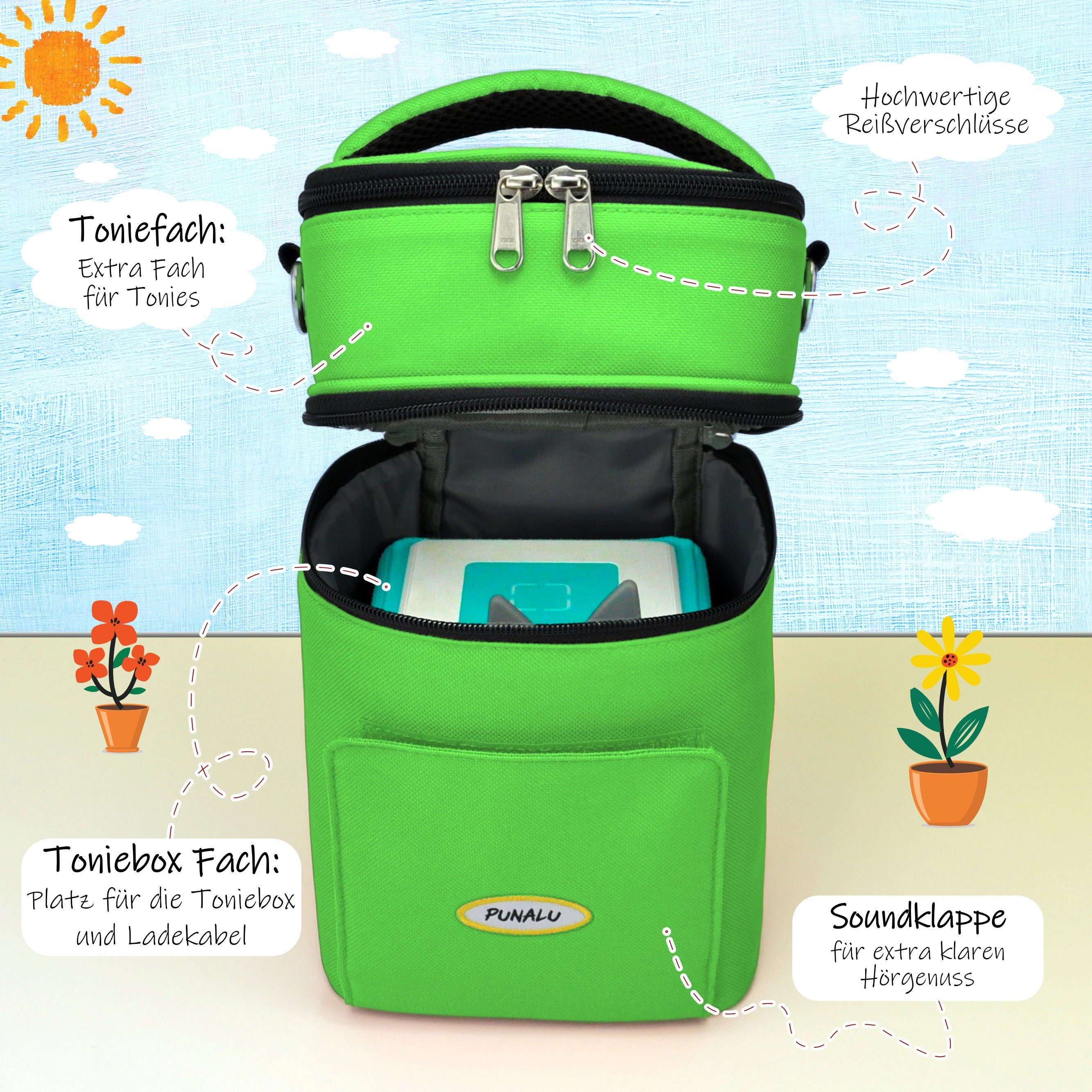 PUNALU Aufbewahrungstasche »Kompakte Tasche für Toniebox und Zubehör, Platz  für ca. 20 Tonies Hörfiguren«, mit abnehmbaren Schultergurt online kaufen |  OTTO