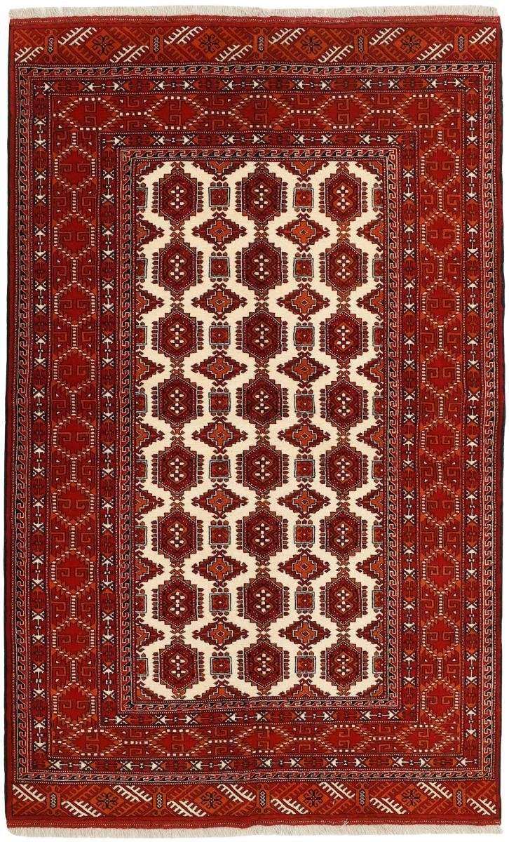 Orientteppich Turkaman 156x244 Handgeknüpfter Orientteppich / Perserteppich, Nain Trading, rechteckig, Höhe: 6 mm