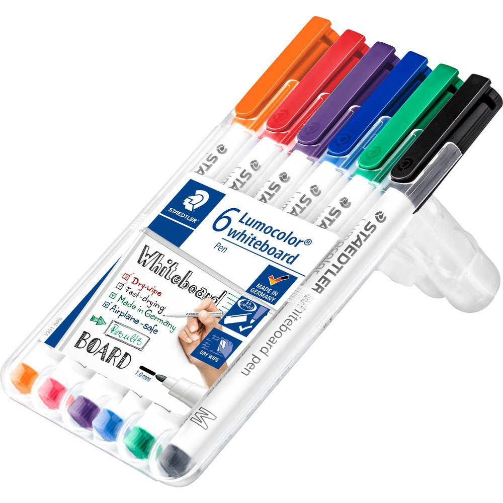 301 WP6 nic Marker (Farbauswahl STAEDTLER Whiteboard Lumocolor Staedtler Sortiert Whiteboardmarker