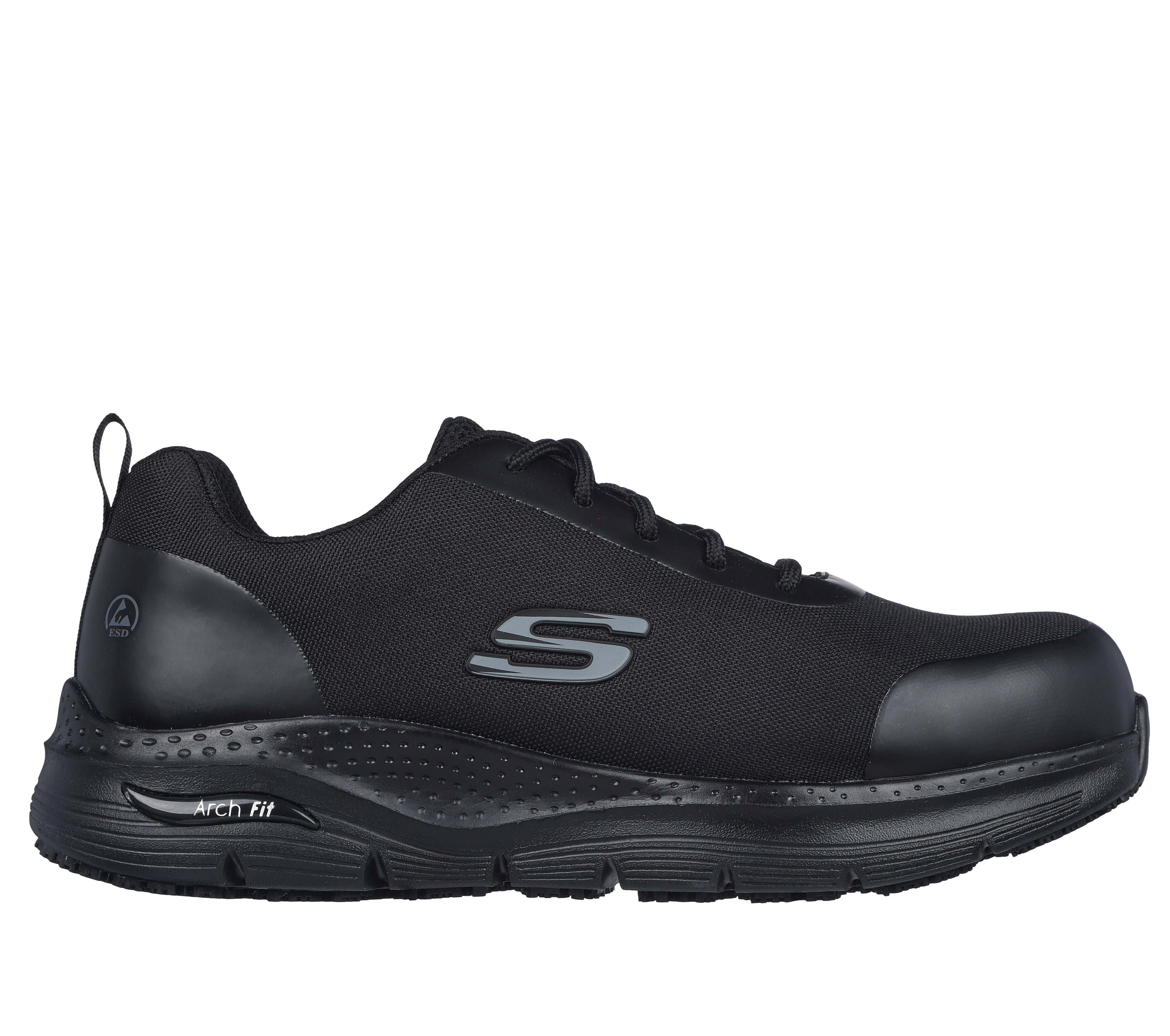Skechers Arbeitsschuhe Herren S3 SRC ESD - Arch Fit Sr Ringstap Sneaker Sicherheitsschuh Herausnehmbare Innensohle - Fußgewölbeunterstützung, EN ISO 20345-2011 – Bild 2 von 5