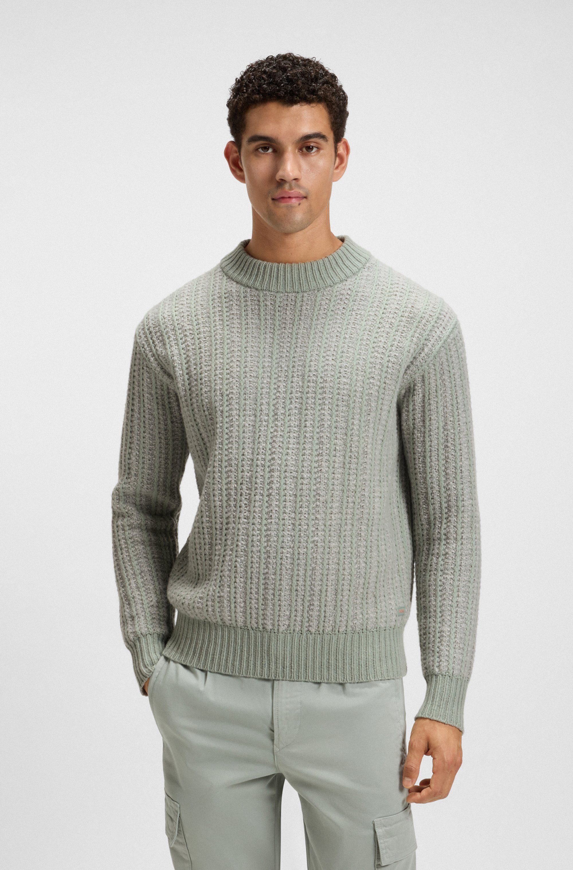 BOSS ORANGE Strickpullover Avac mit gesticktem günstig online kaufen