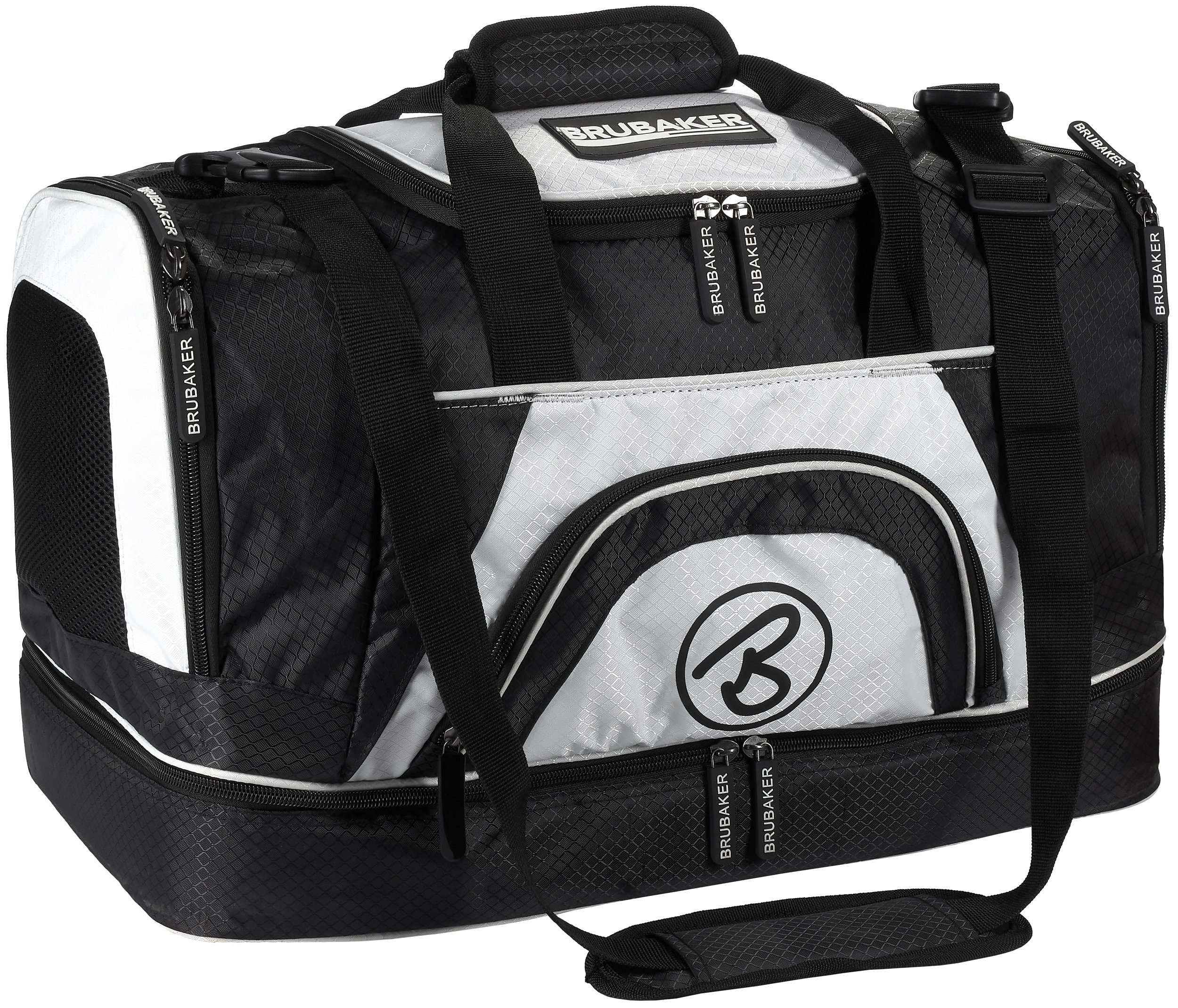 BRUBAKER Sporttasche XXL Trainingstasche 90 l oder 52 l (1-tlg., Reisetasche mit Schuhfach und Nassfach), Fitnesstasche mit abnehmbarem Schultergurt