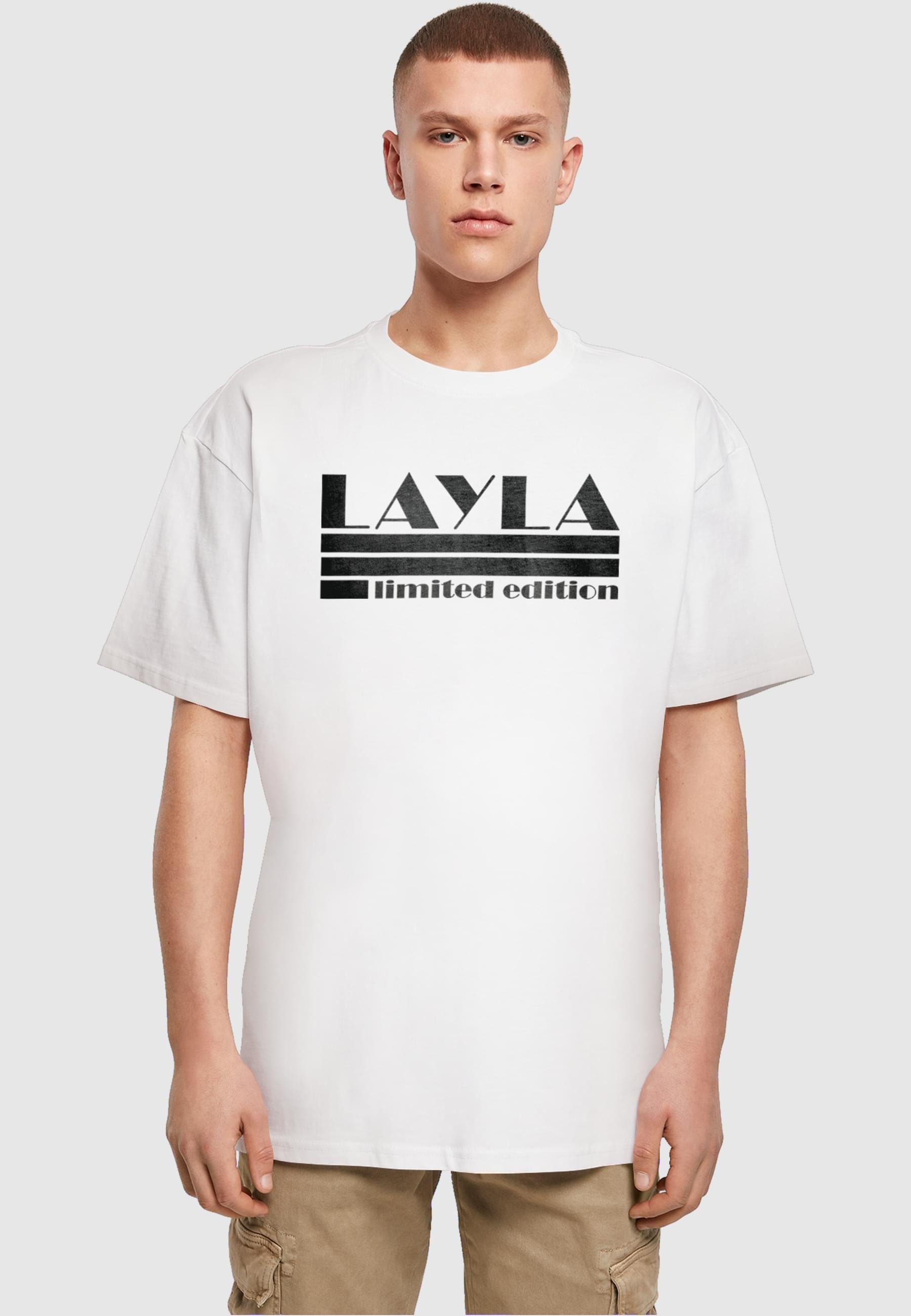 Merchcode Layla Tee (1-tlg) Edition - Oversize T-Shirt Herren Limited white