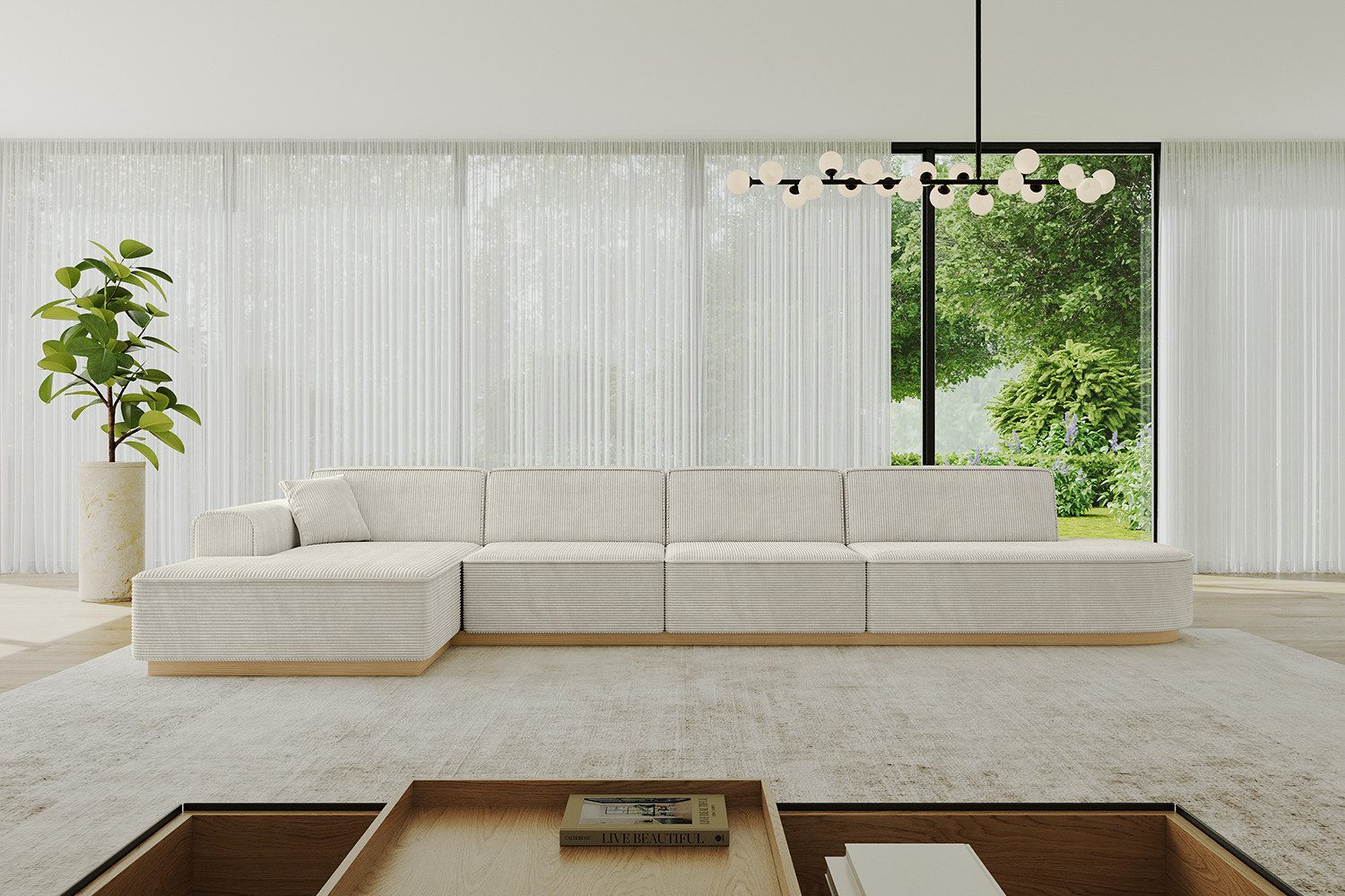 ALTDECOR Ecksofa IREA-L3-v2, Sofa Praktische Bequeme Funktionsecke Couch L-Form Eckcouch, Corner Sofa L-Form Vielseitige Sofa Wohnlandschaft Wohnzimmer