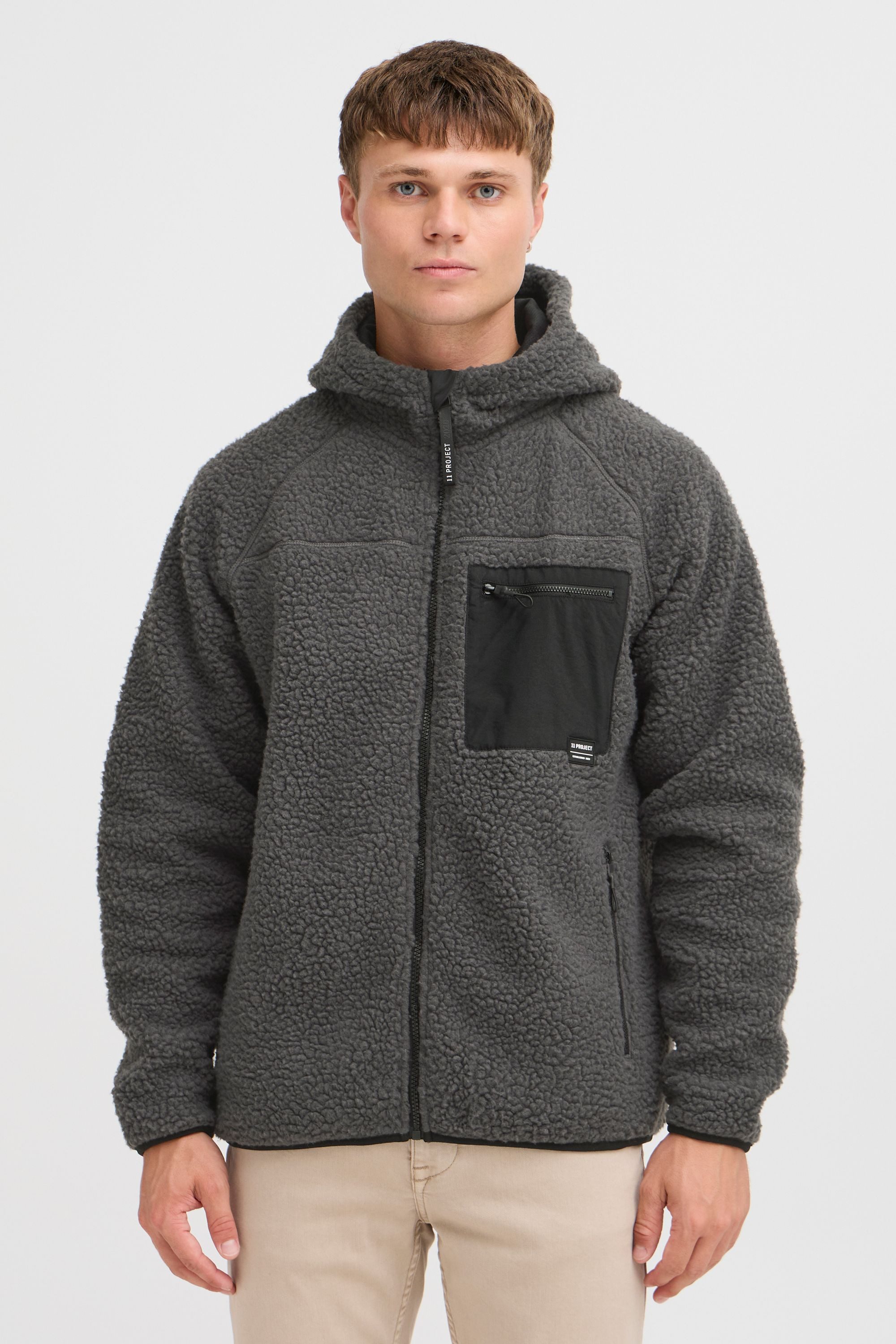 11 Project Fellimitatjacke SDHPRROMENEO Modische Teddyjacke mit Kapuze günstig online kaufen