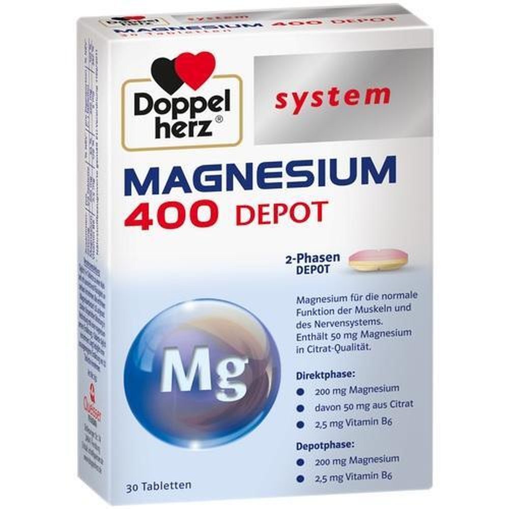 Doppelherz DOPPELHERZ Magnesium 400 Depot system Tabletten 30 Stück Tabletten
