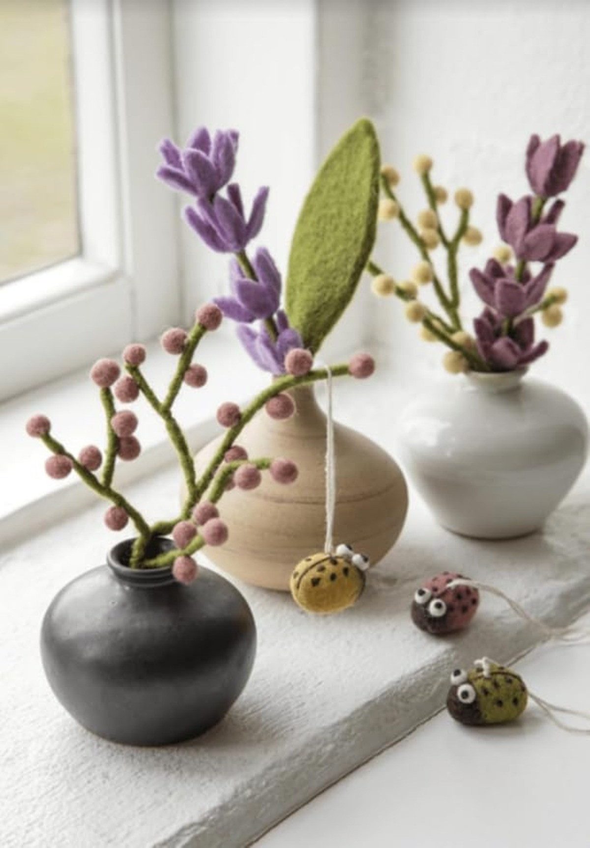 Kunstblumenstrauß Blumenstrauß, Filzblumen, Gry & Sif, günstig online kaufen
