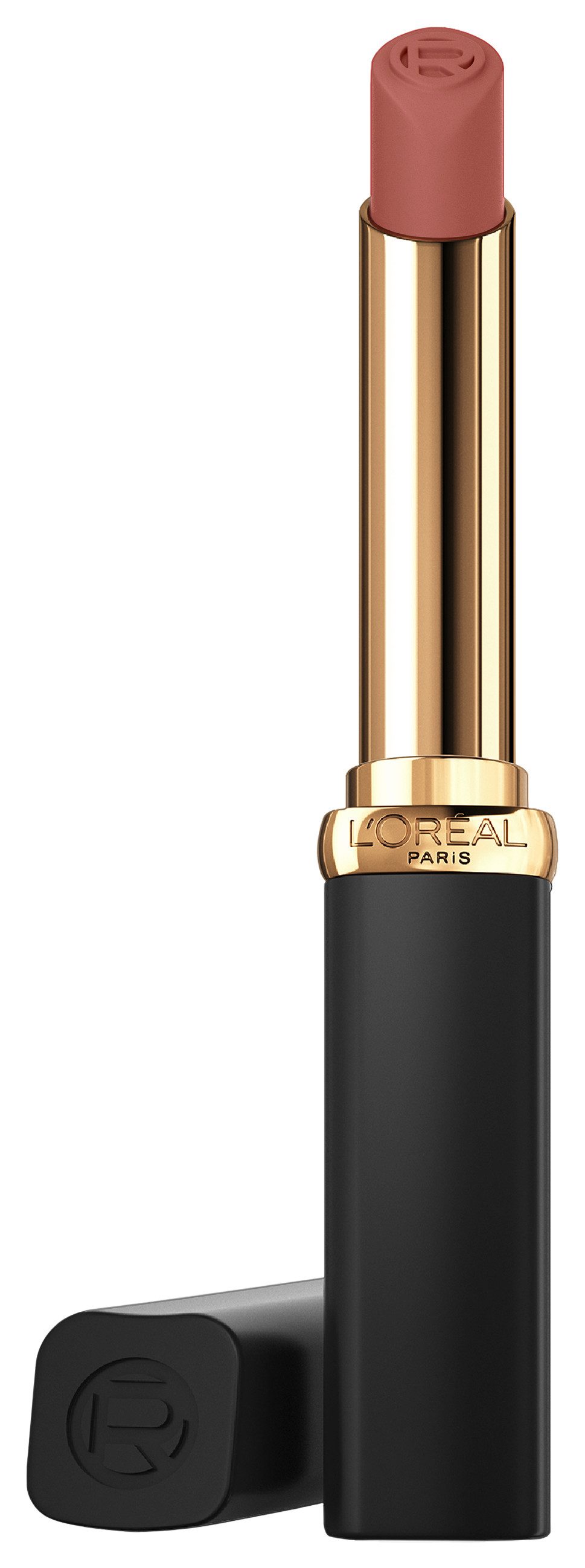 L'ORÉAL PARIS Lippenstift L'Oréal Paris Color Riche Intense Volume Matte, Pudrig-mattes Finish, mit Arganöl und Hyaluronsäure, bis zu 16h Halt.