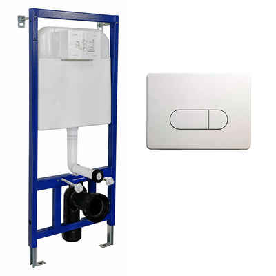 Belvit Vorwandelement WC BV-VR2001+BV-DP1001, set, 1 St., Belvit Trockenbau Vorwandelement Montageelement Für Wand-WC mit