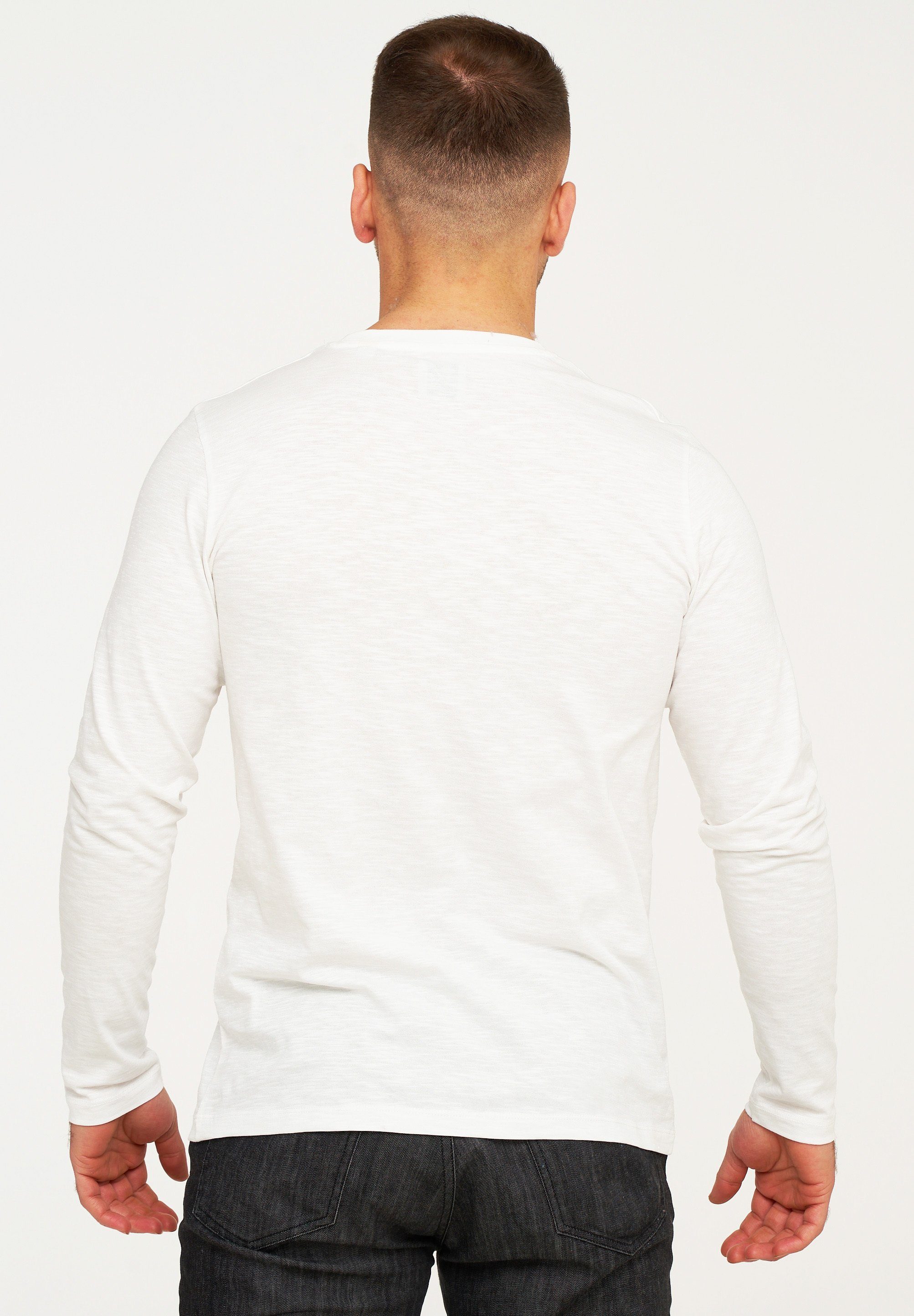 Jack & Jones Langarmshirt JCORISE INFINITY TEE LS CREW NECK Herren Langarmshirt Unifarben Basic Stretch Longsleeve Shirt Baumwolle – Bild 4 von 4
