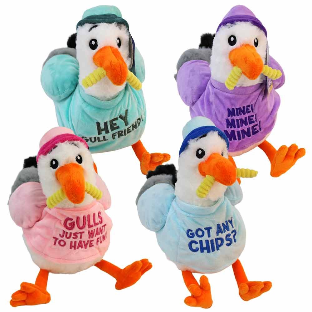 PMS Kuscheltier Kuscheltier Möwe mit Shirt und Mütze - ca. 26 cm (4-St)