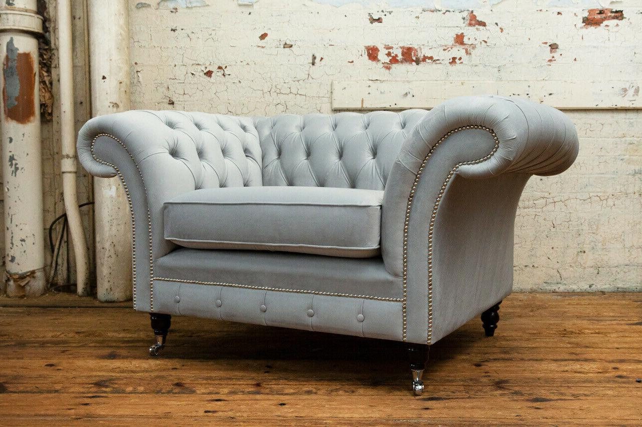 Xlmoebel Sessel Neuer Luxus-Textilsessel im Design für Fernsehabende ideal (Sofa 1,5 Sitzer), Hergestellt in Europa