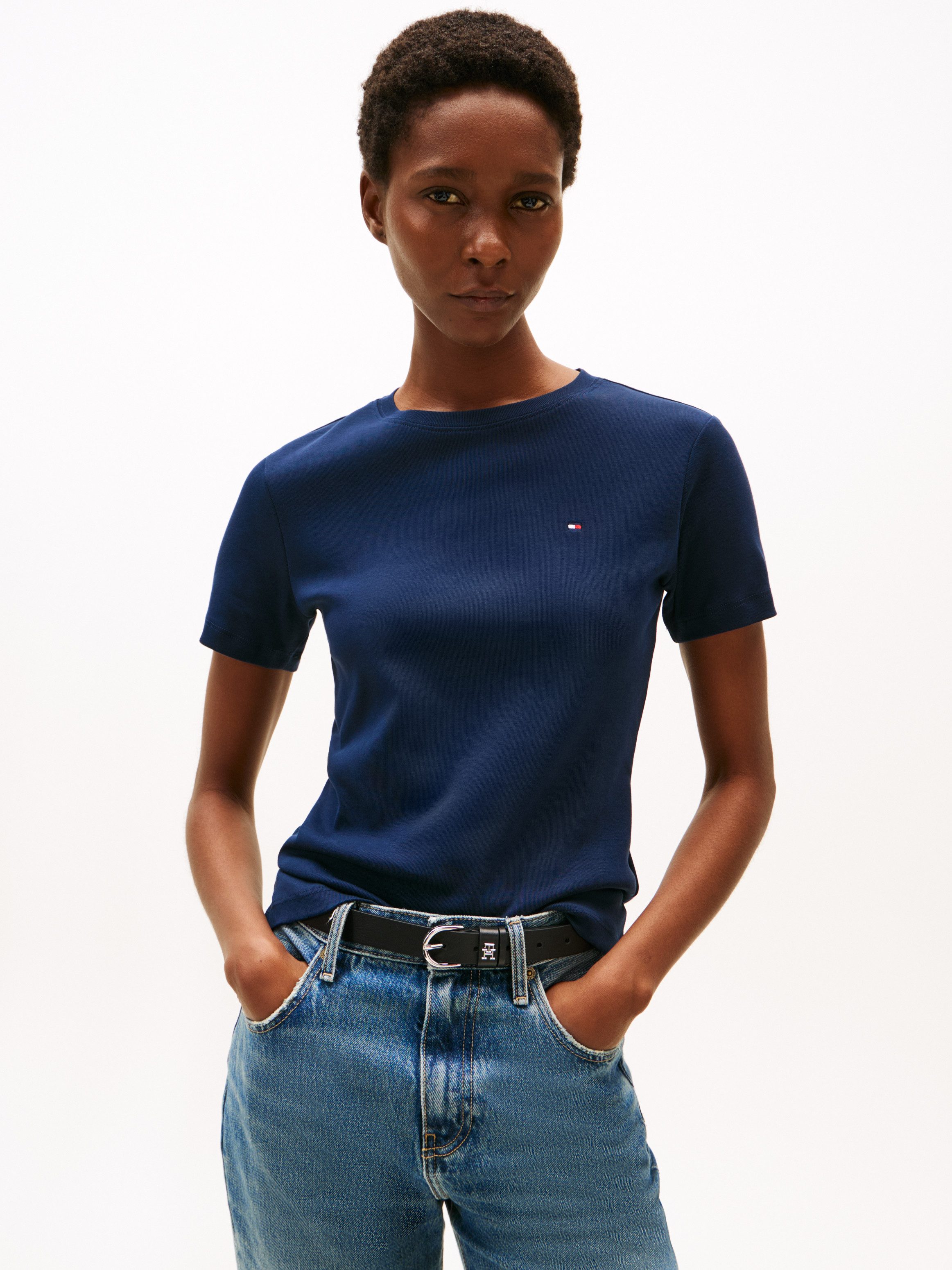 Tommy Hilfiger T-Shirt SLIM CODY C-NK SS Baumwolle, slim fit günstig online kaufen