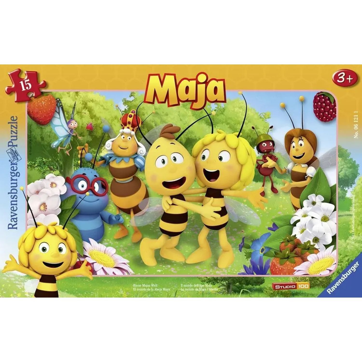 Ravensburger Puzzle AT: Biene Maja. Rahmenpuzzle 15 Teile, 15 Puzzleteile