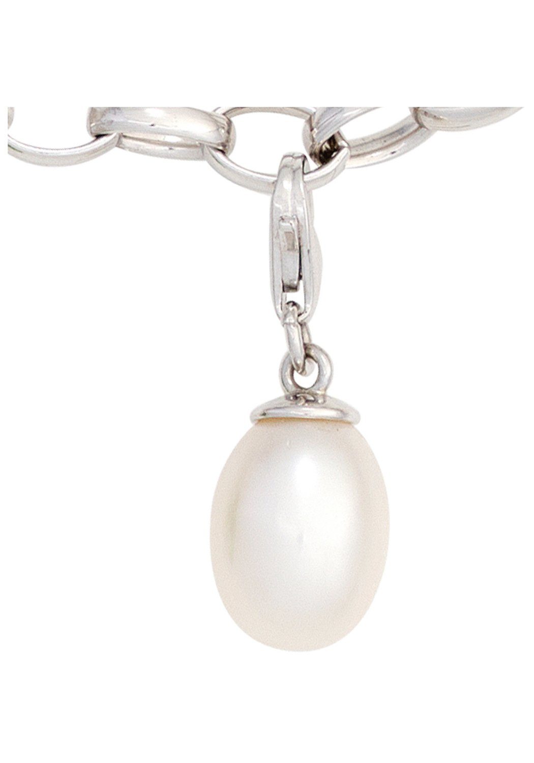 JOBO Charm Perle, 925 Silber mit einer Süßwasser-Zuchtperle