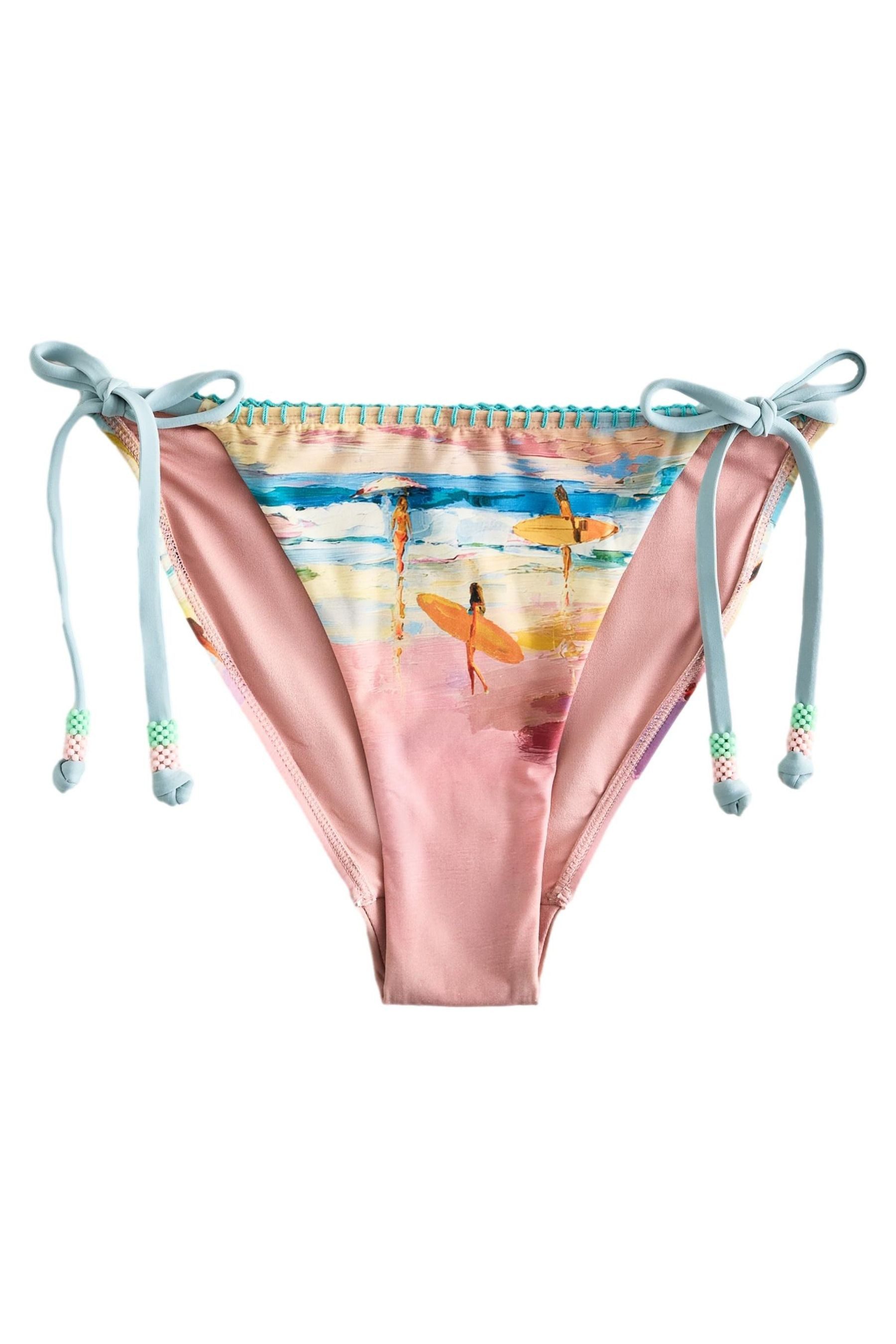 Next Bikini-Hose Bikinihose mit Print, seitlich gebunden (1-St) günstig online kaufen