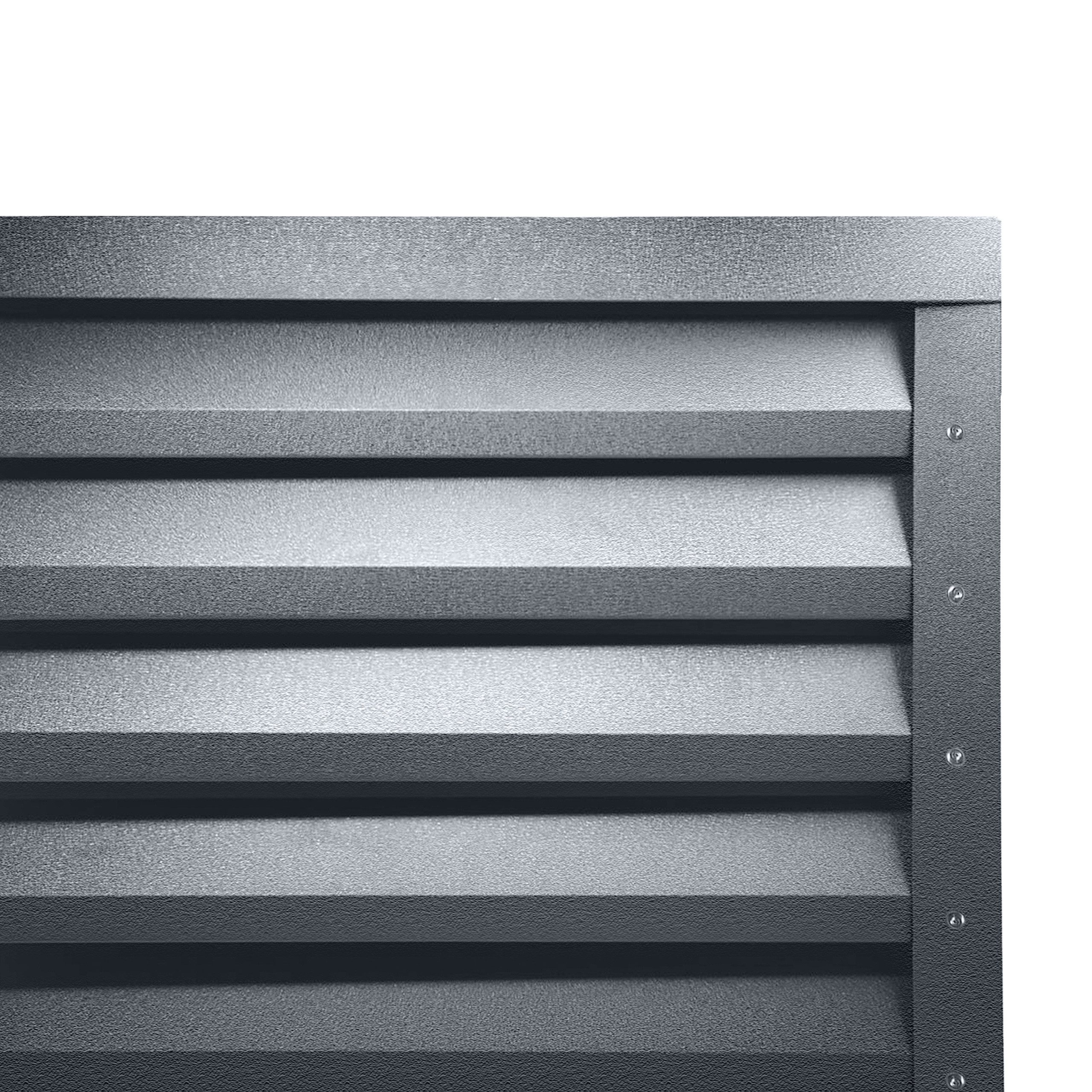 BRAVO Metallzaun - Set Atlas 104,5 cm x 200 cm Stärke 0,45 mm, (Zaunpaneel, Lamellenzaun, Sichtschutz, 144-St., Set inkl. Zubehör), langlebig, witterungsbeständig