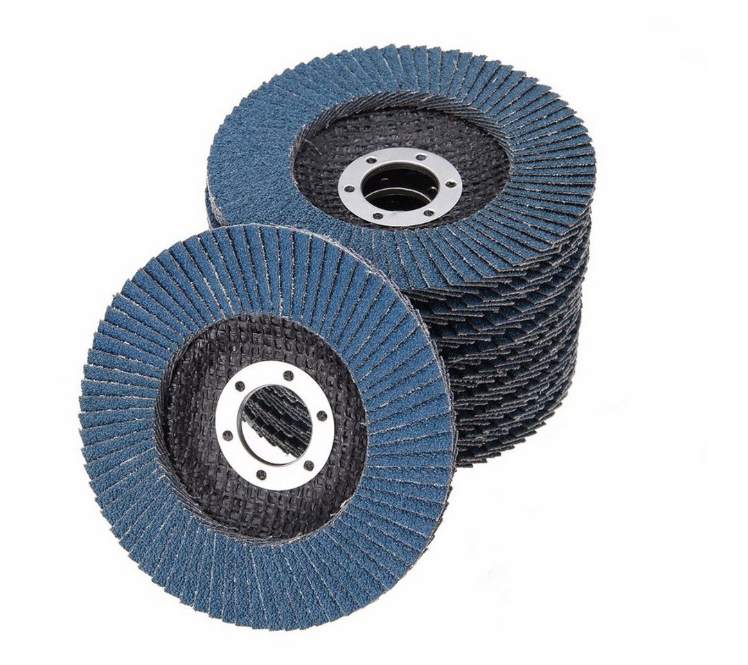 Thumbnail - VaGo-Tools Fächerscheibe Fächerschleifscheiben 125mm P80 flach Blau 10x