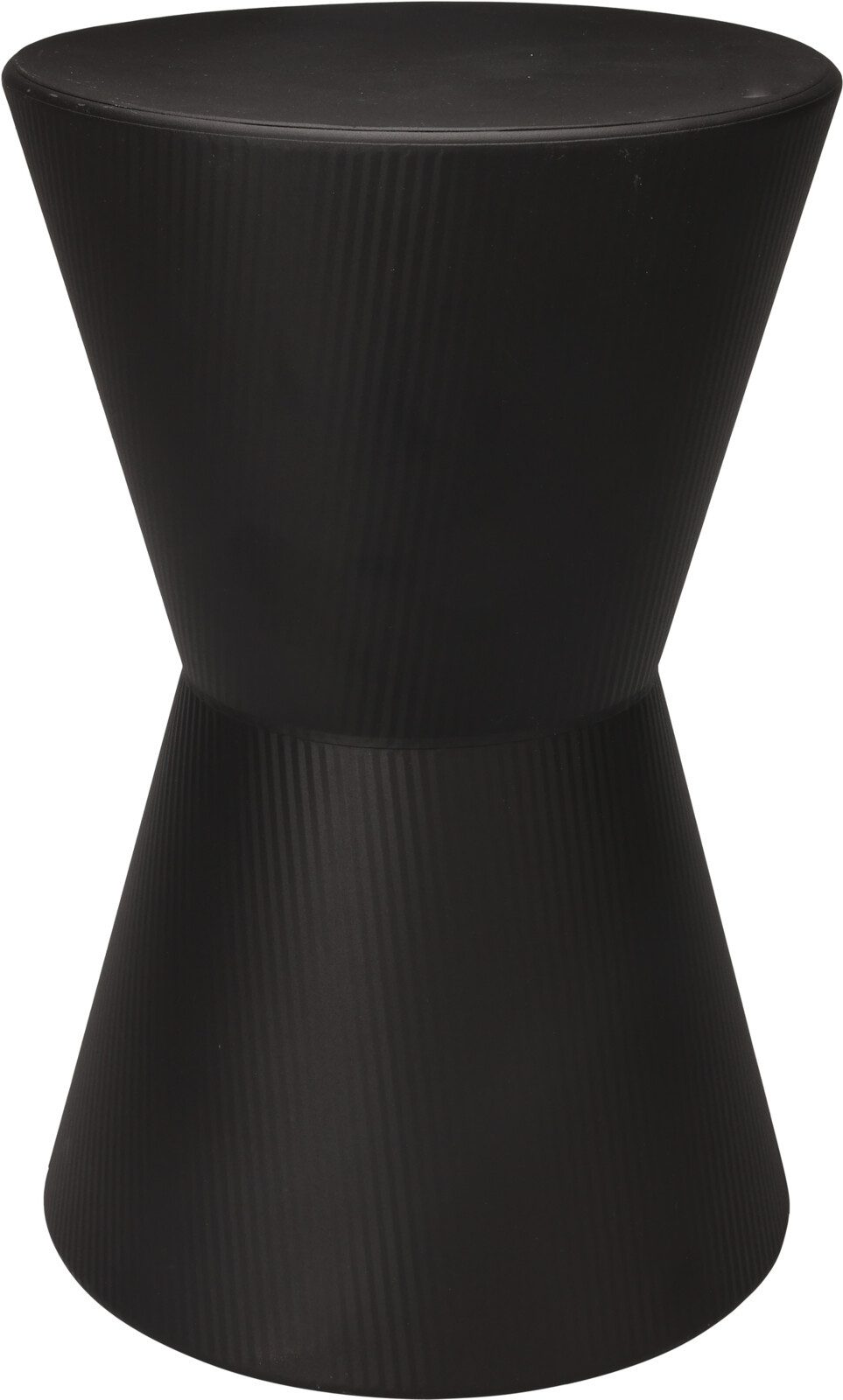 Koopman Beistelltisch Metalltisch Sofatisch Kaffeetisch Sanduhr 45x29cm (Stück, 1-St., Packung), Sanduhr, Ø 29cm, Metall, H 45cm, Schwarz