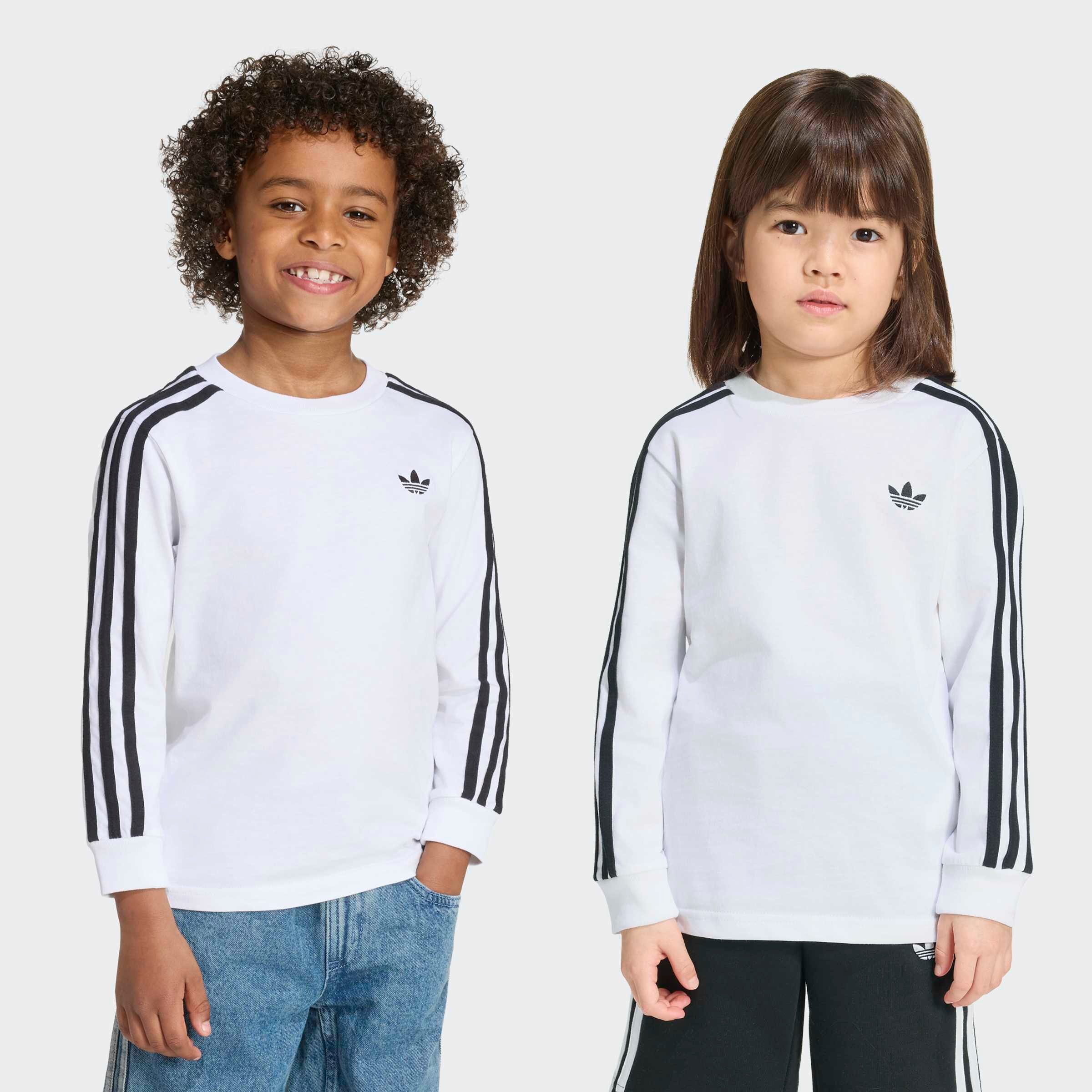 adidas Originals Langarmshirt 3 STRIPE LS für Kinder, sportlicher Stil, ohne Verschluss, aus Baumwolle
