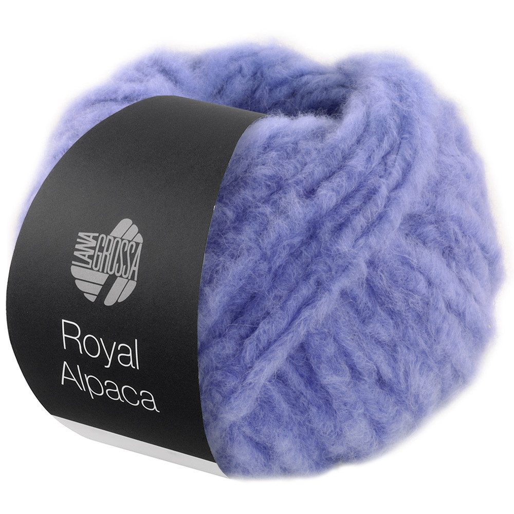 LANA GROSSA ROYAL ALPACA Häkelwolle, 95 m (Voluminöses Effektgarn aus den feinsten Alpaka Fasern), 50 g