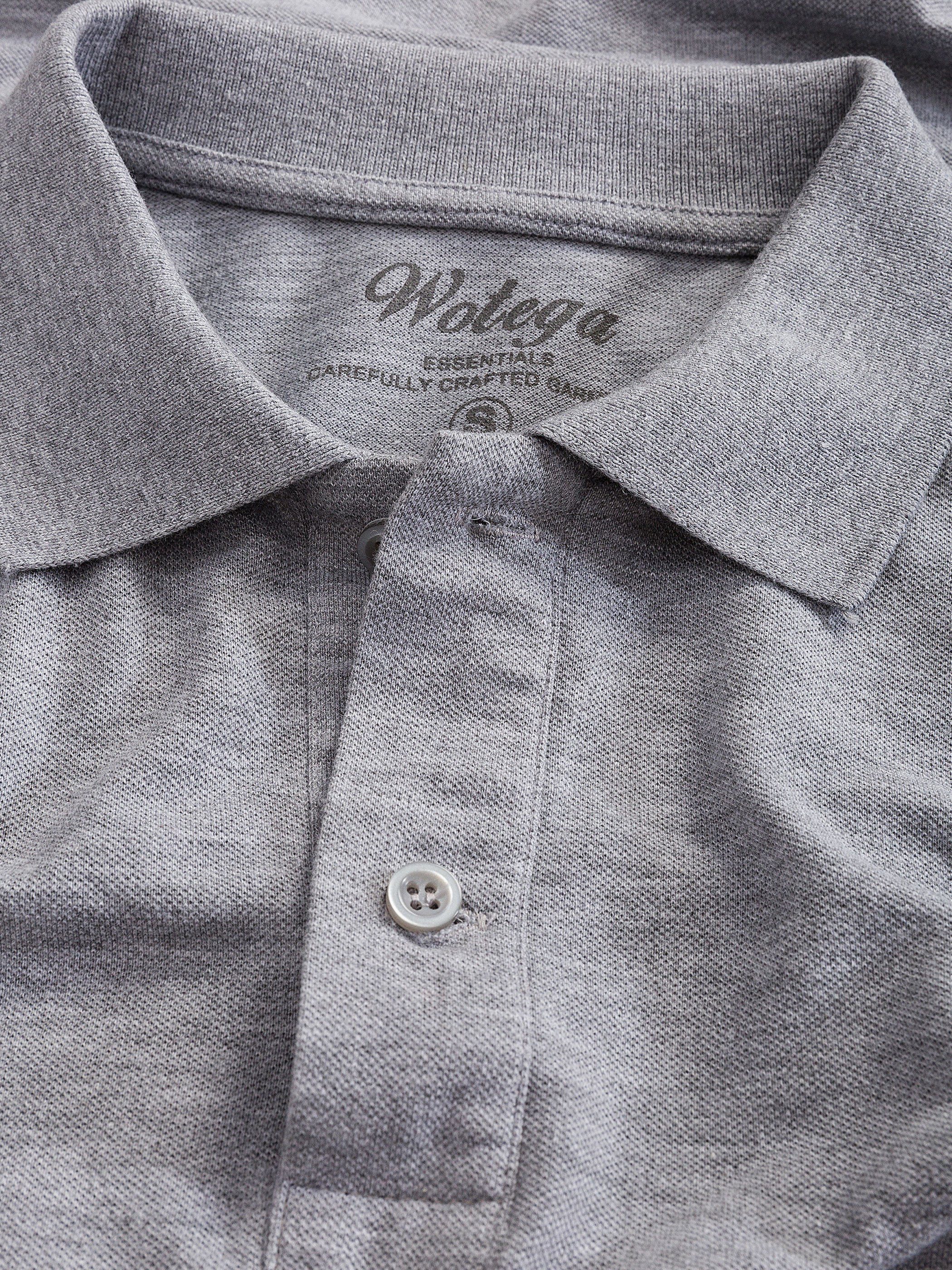 Poloshirt Nova 3er-Pack) Grau (Set, 175102) WOTEGA Shirt Polo (griffin 3-Pack
