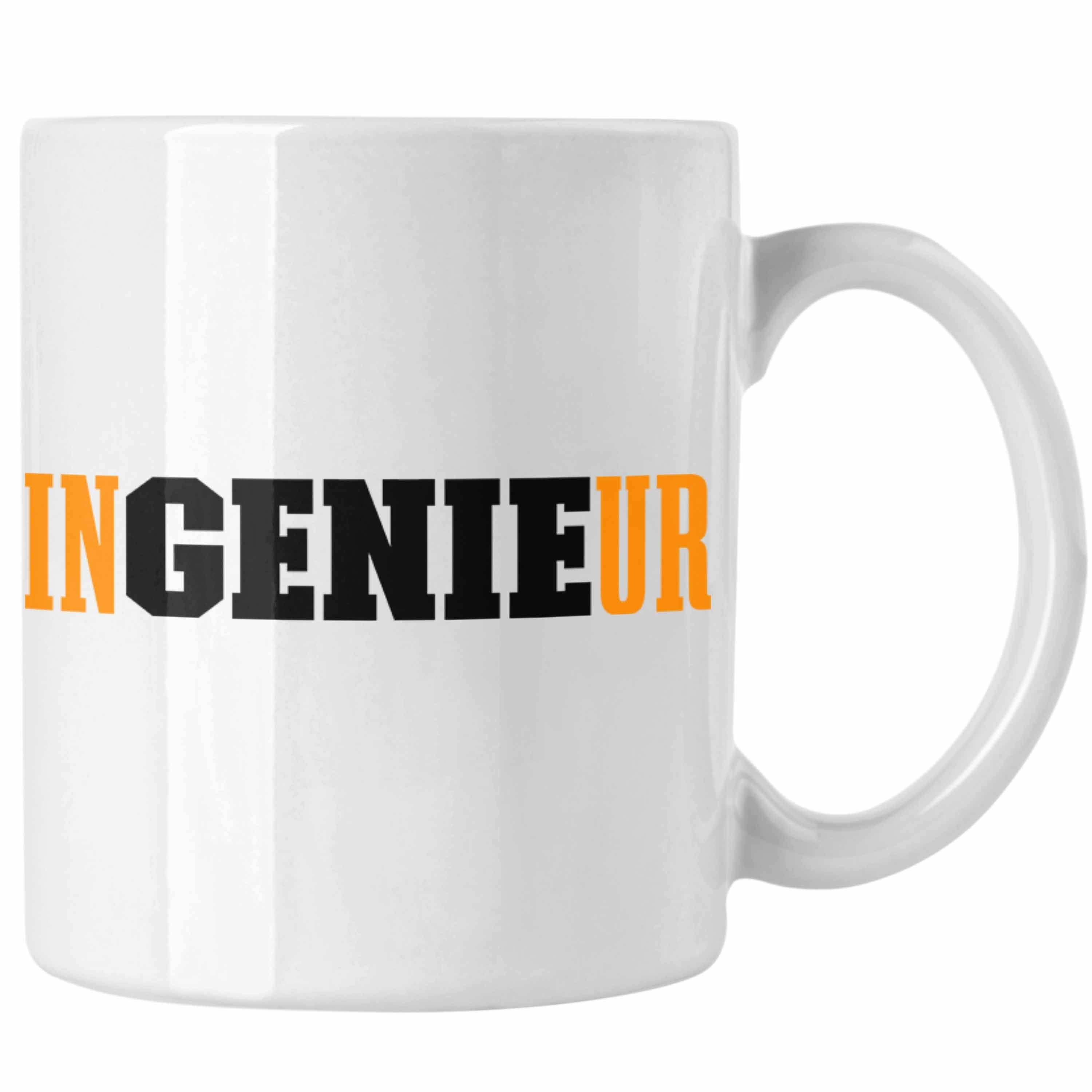 Tasse Geschenk Trendation - Kaffeetasse Geschenkidee weiss Trendation Ingeneur Tasse Gadget Ingenieur