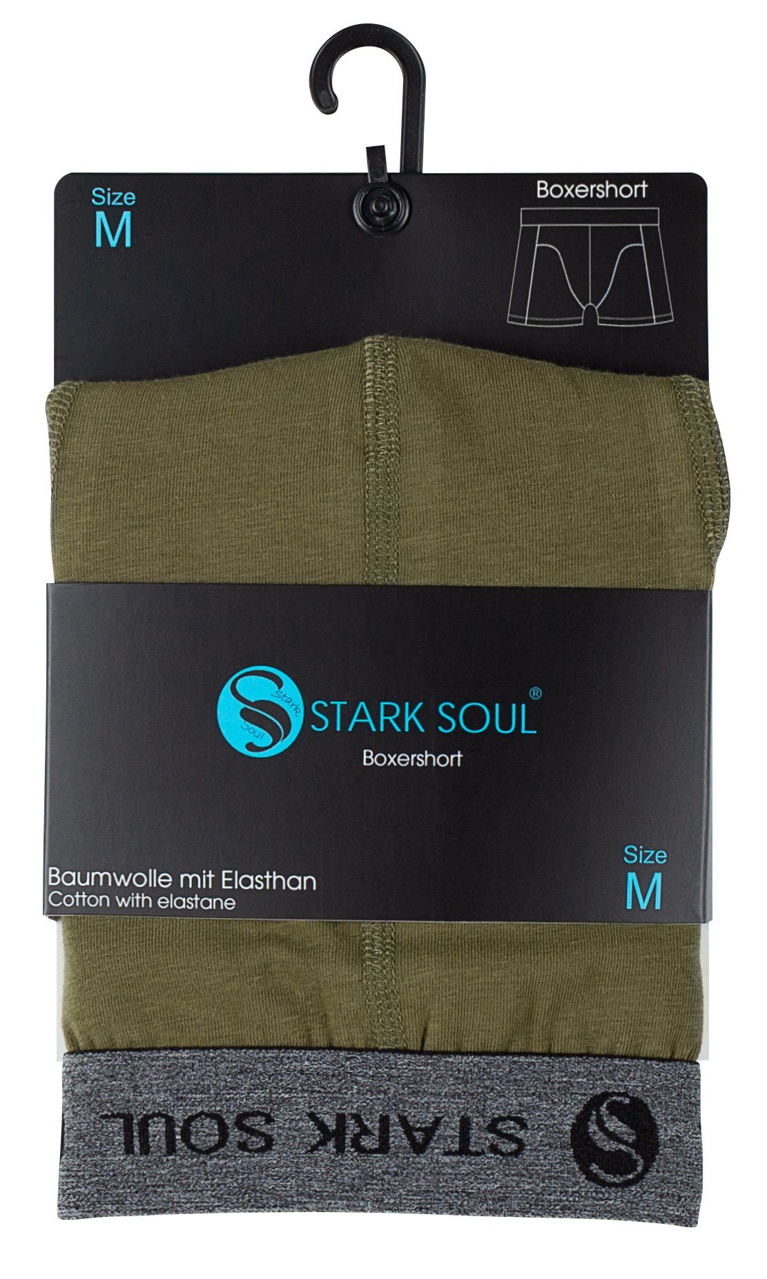 Stark Soul® Boxershorts weiche Trunks - Pack, Retroshorts, Gemischt Baumwolle Herren Boxershorts, 3er 3er-Pack