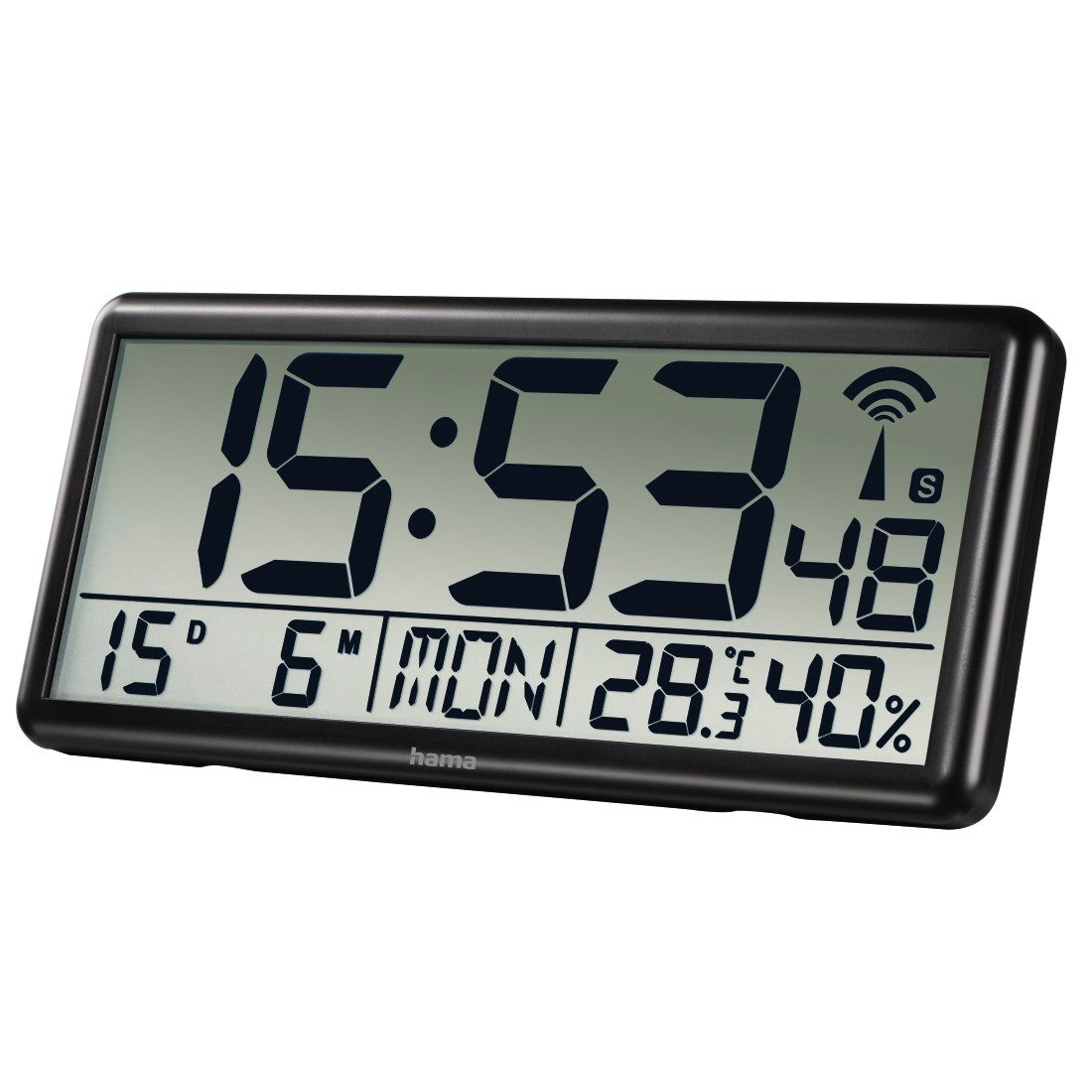 Hama Funkwanduhr Funkwandhuhr Wanduhr Jumbo DFC günstig online kaufen