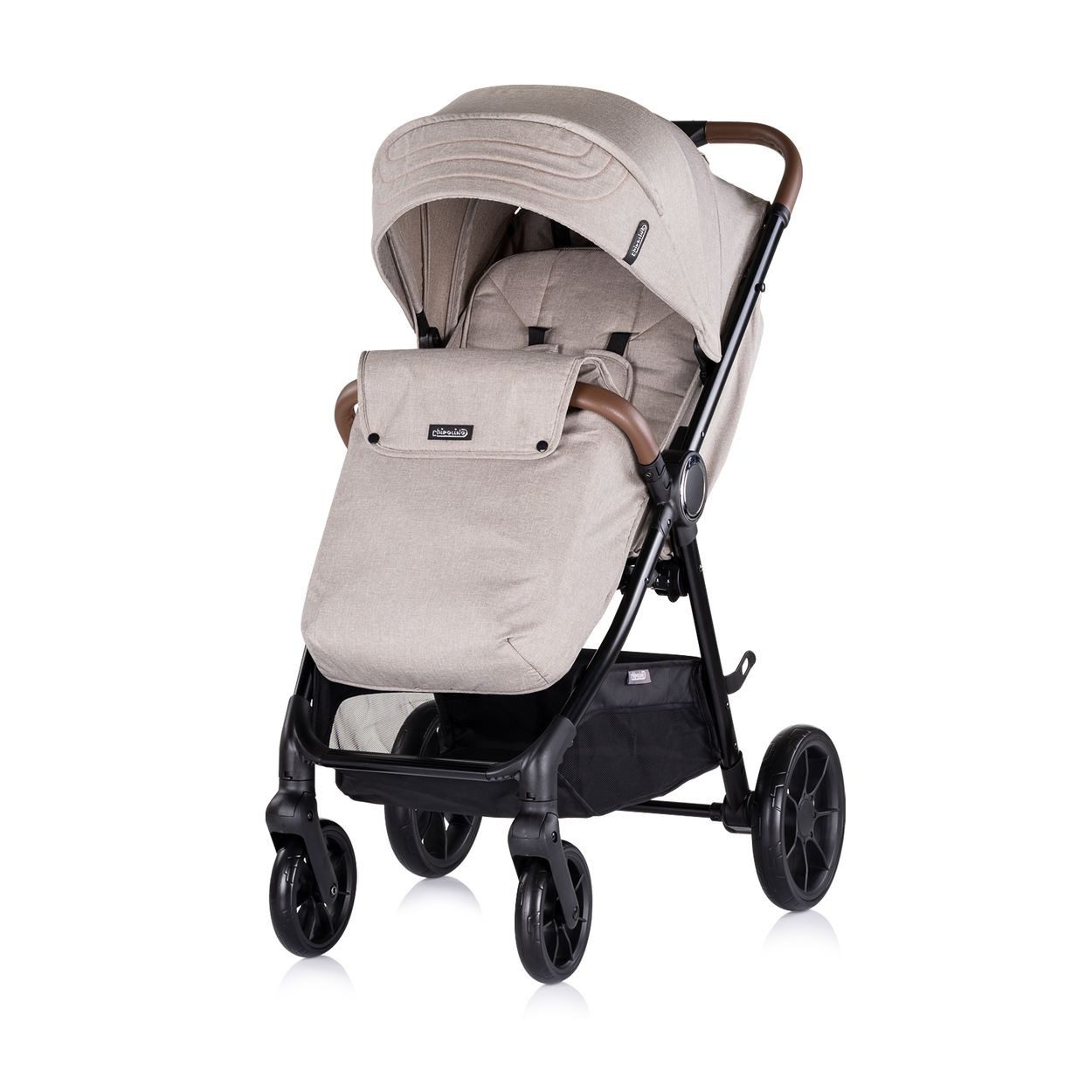 Chipolino Kombi-Kinderwagen Kombikinderwagen Ultera 3 in 1, Babyschale Fußabdeckung klappbar Korb