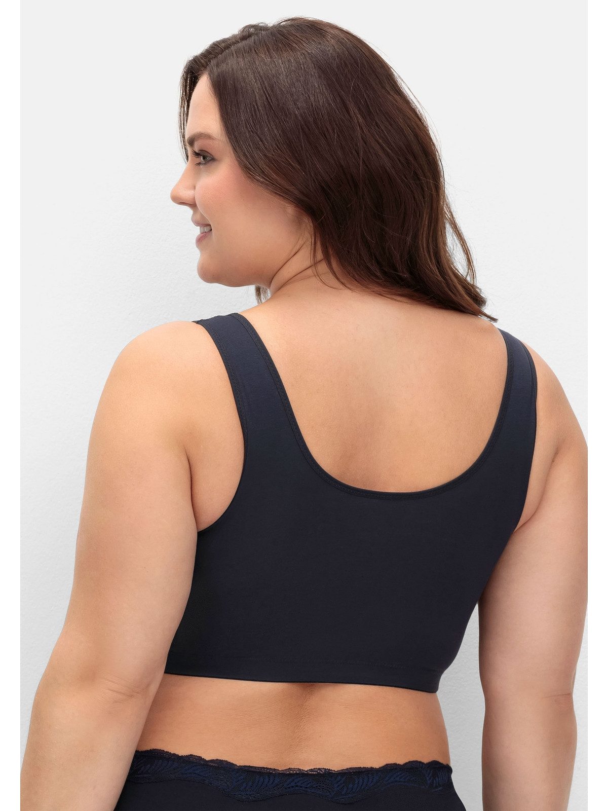 Sheego Bügelloser BH Große Größen in Bustier-Form, mit Spitzenborte