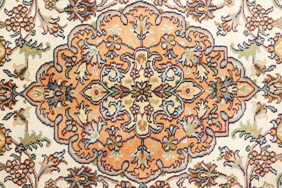 Orientteppich, rechteckig, Handgeknüpfter Seidenteppich Kaschmir Trading, mm 4 Höhe: Seide Nain 122x184
