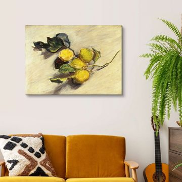 Posterlounge Leinwandbild Claude Monet, Zweig eines Zitronenbaums, Wohnzimmer Malerei