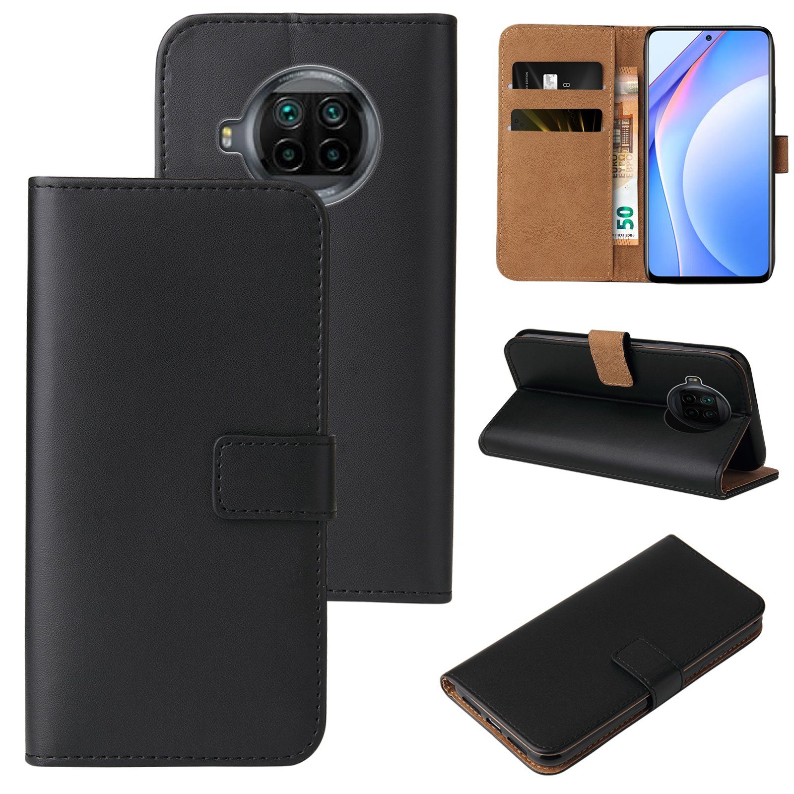 Tec-Expert Handyhülle Klapp Hülle für Xiaomi Mi 10T Lite 6.67 Zoll, 6.67, Flip Case für Xiaomi Mi 10T Lite