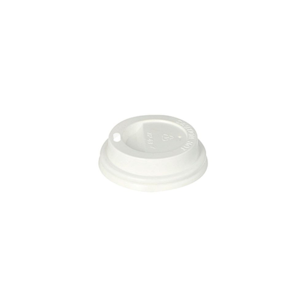Starpak Becher 50 Dom-Deckel, PS "To Go" rund Ø 6,3 cm · 2 cm weiss