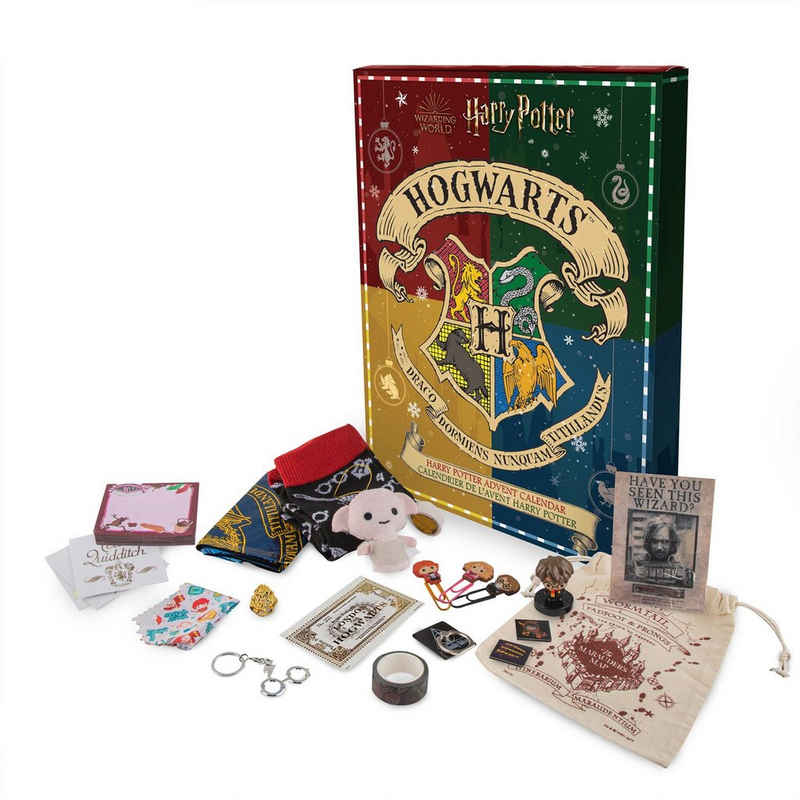 Cinereplicas Adventskalender Harry Potter Adventskalender Hogwarts, Offiziell lizenzierter kalender mit Merchandise von Cinereplicas