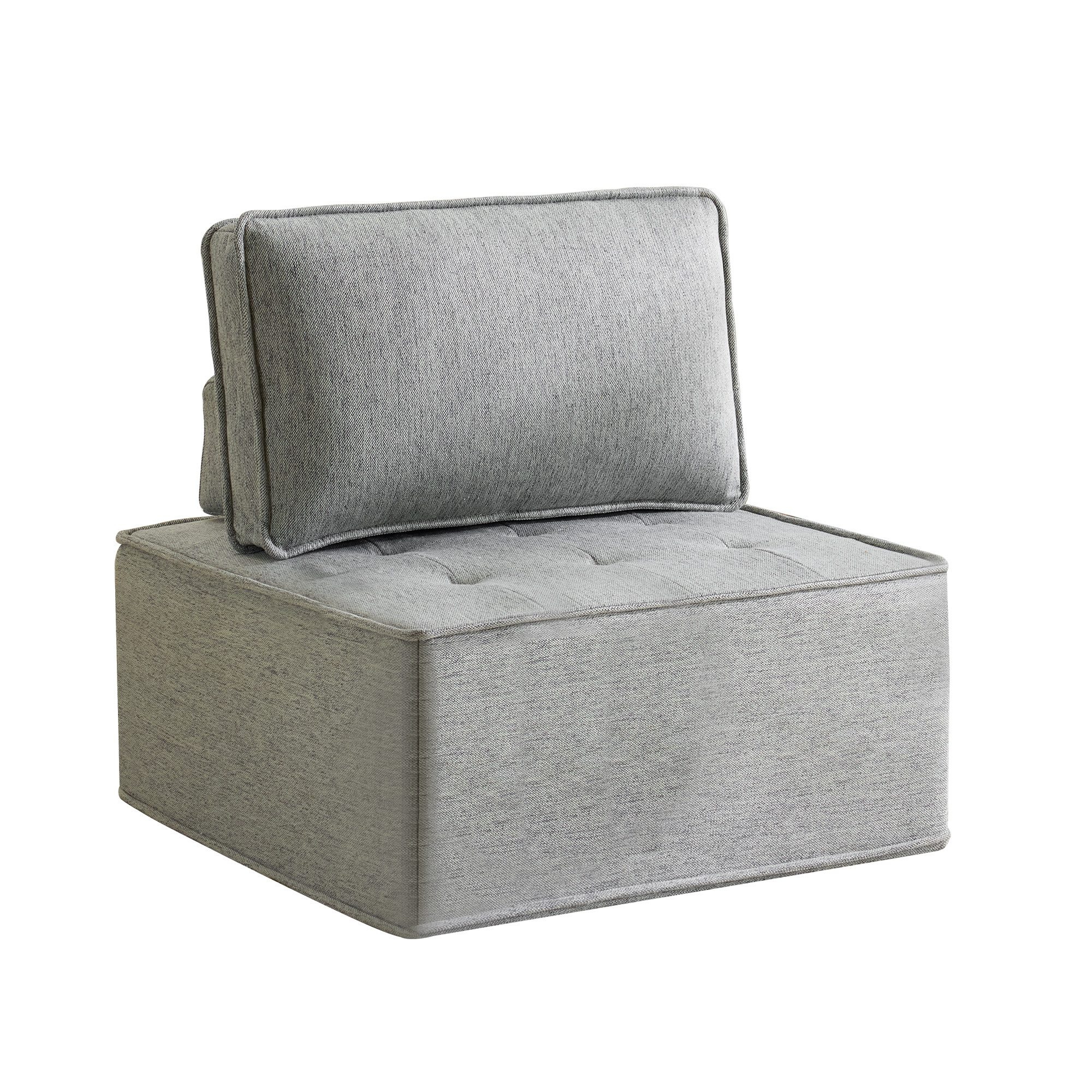 OKWISH Loungesofa Modulares Einzelsofa, mit Leinenstoff & modularem Design – Für Schlafzimmer & Studentenwohnungen, kompakt & beweglich 1 Teile, mit Relaxfunktion
