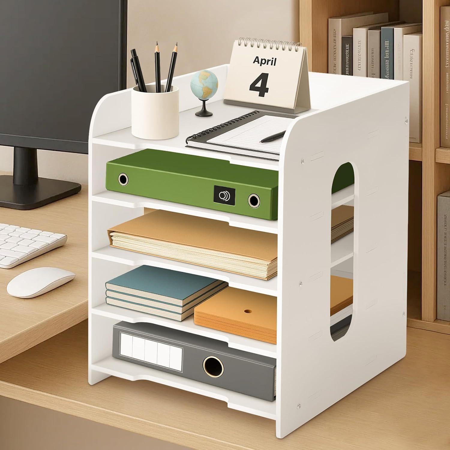 Youyijia Aufbewahrungsbox Dokumentenablage A4 Briefablage Schreibtisch – Bild 4 von 5