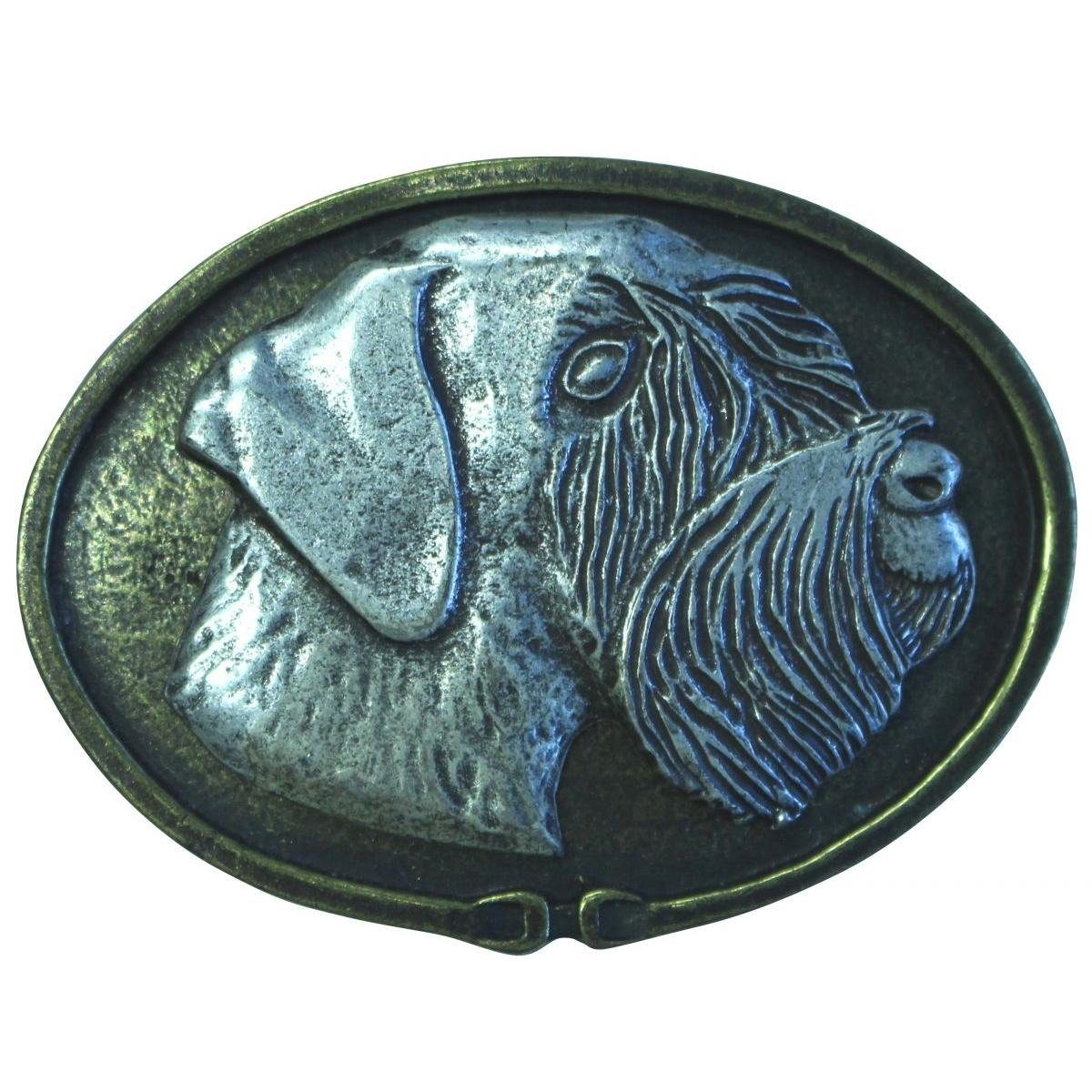 BELTINGER Gürtelschnalle Deutsch Drahthaar 4,0 cm - Buckle Gürtelschließe 40mm - für Jagd-Outfi (1-St)