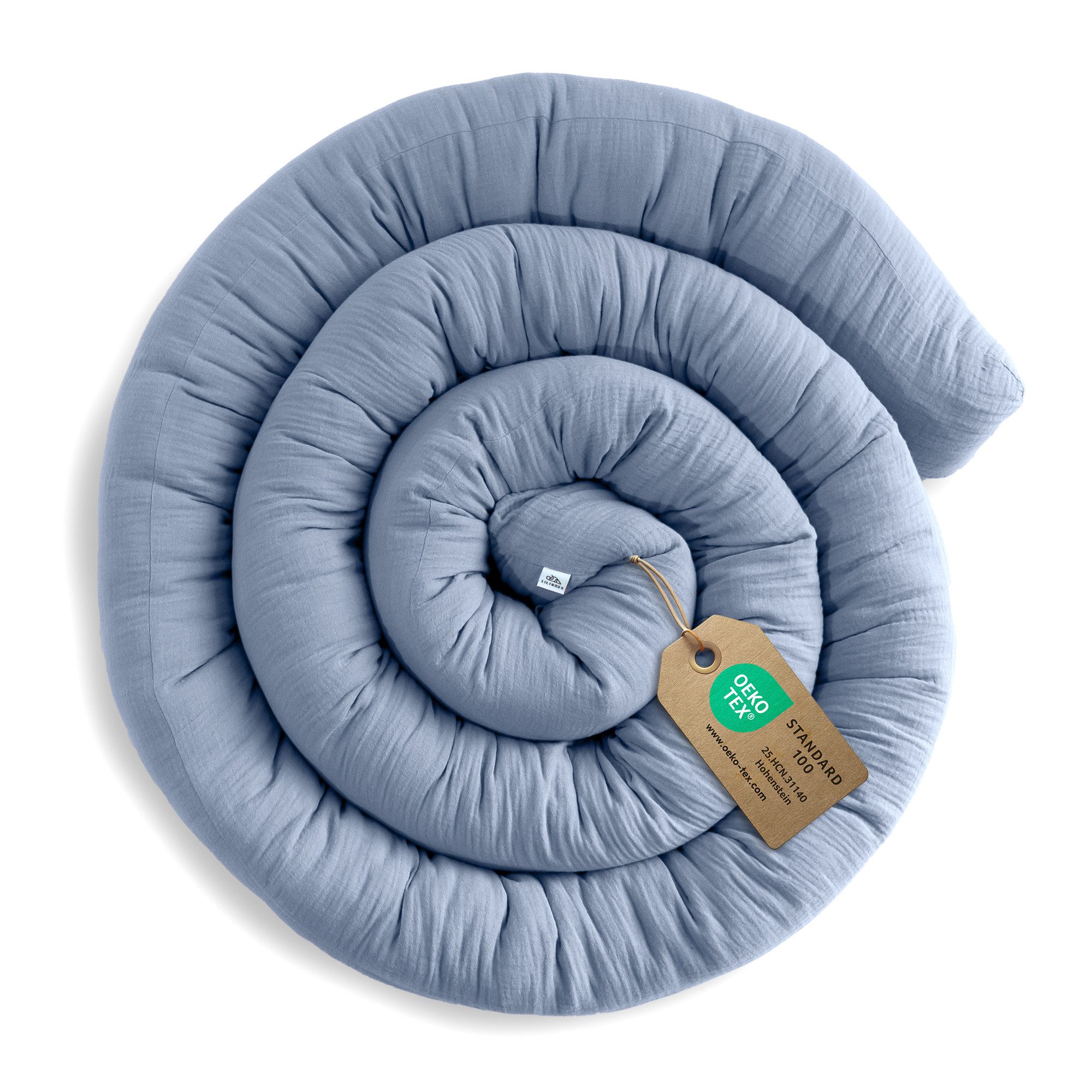 Nestchenschlange Bettschlange für Babybett aus Musselin - 200, 300 & 400 cm