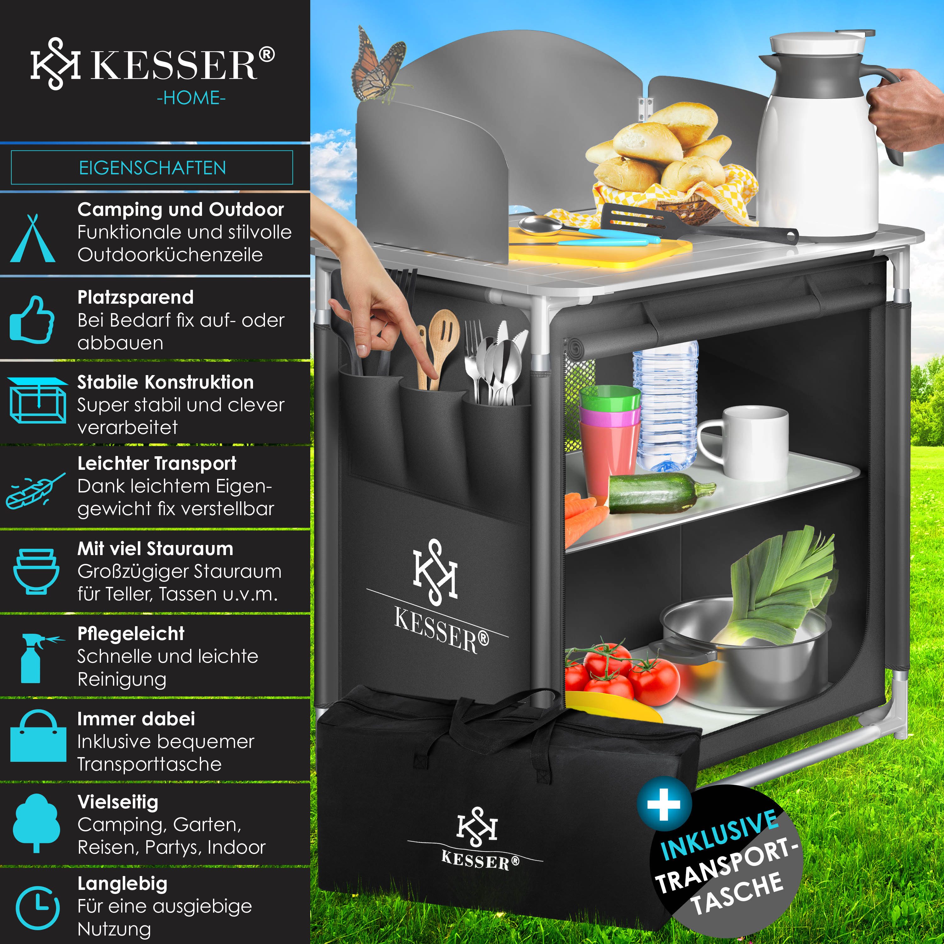 KESSER Campingschrank Campingschrank, Campingküche mit Aluminiumgestell günstig online kaufen