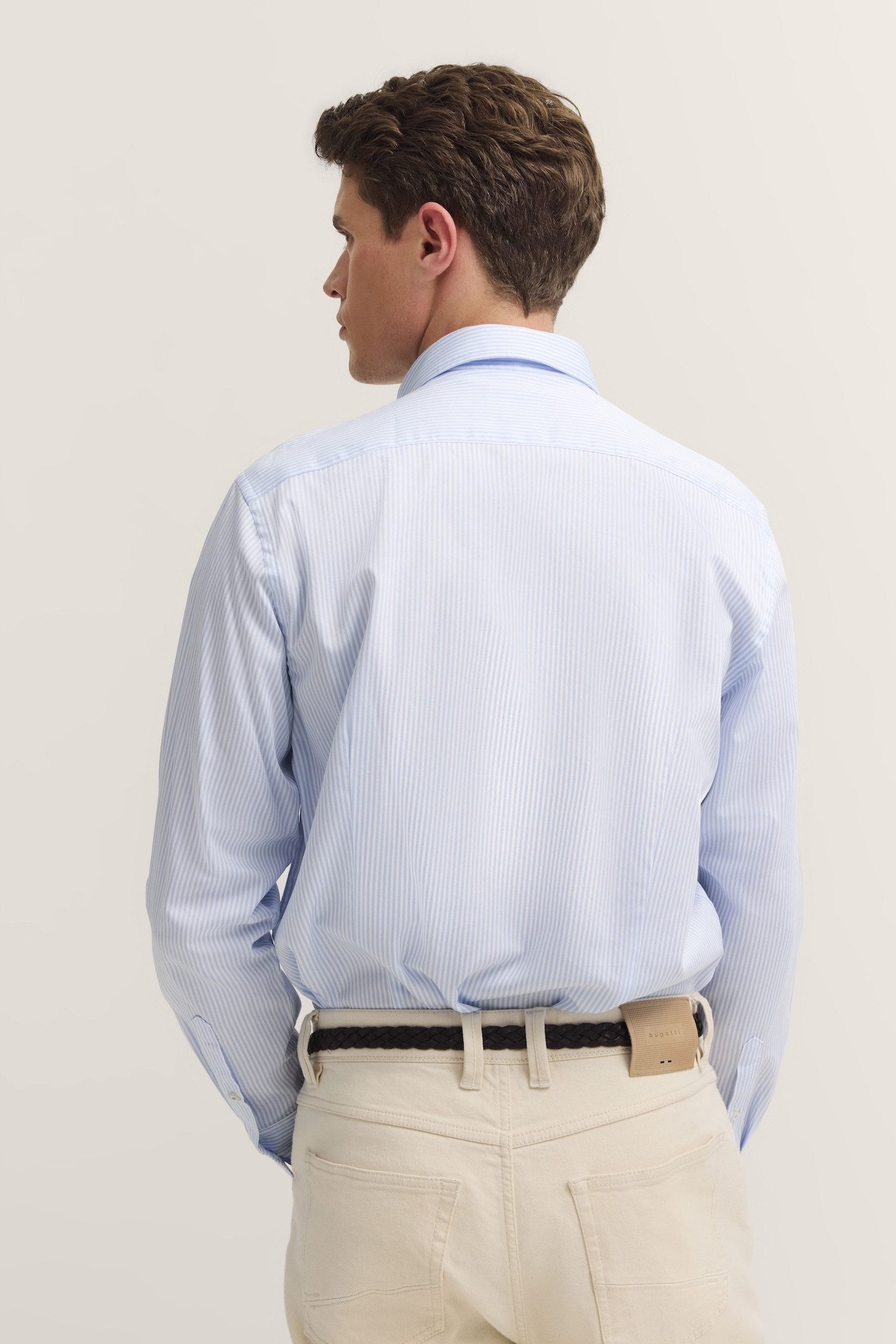 bugatti Langarmhemd mit Button-Down-Kragen