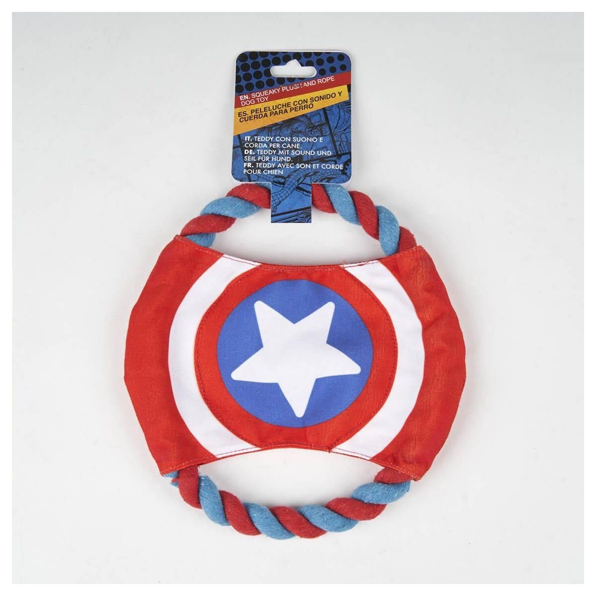 Thumbnail - MARVEL Outdoor-Spielzeug Avengers Spielzeug für Hunde mit Quietscher und Seil