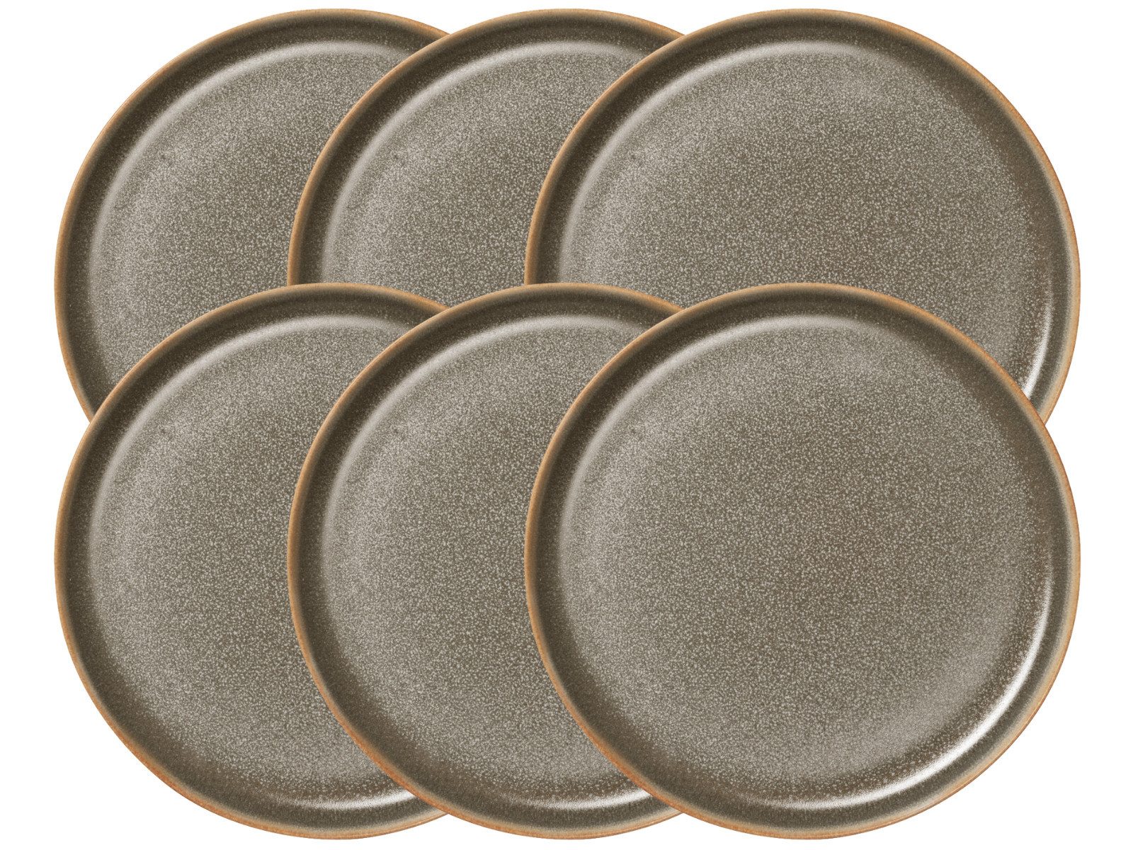 ASA SELECTION Teller-Set Saisons Speiseteller beluga 26,5cm Set6, Steinzeug, Geschirr