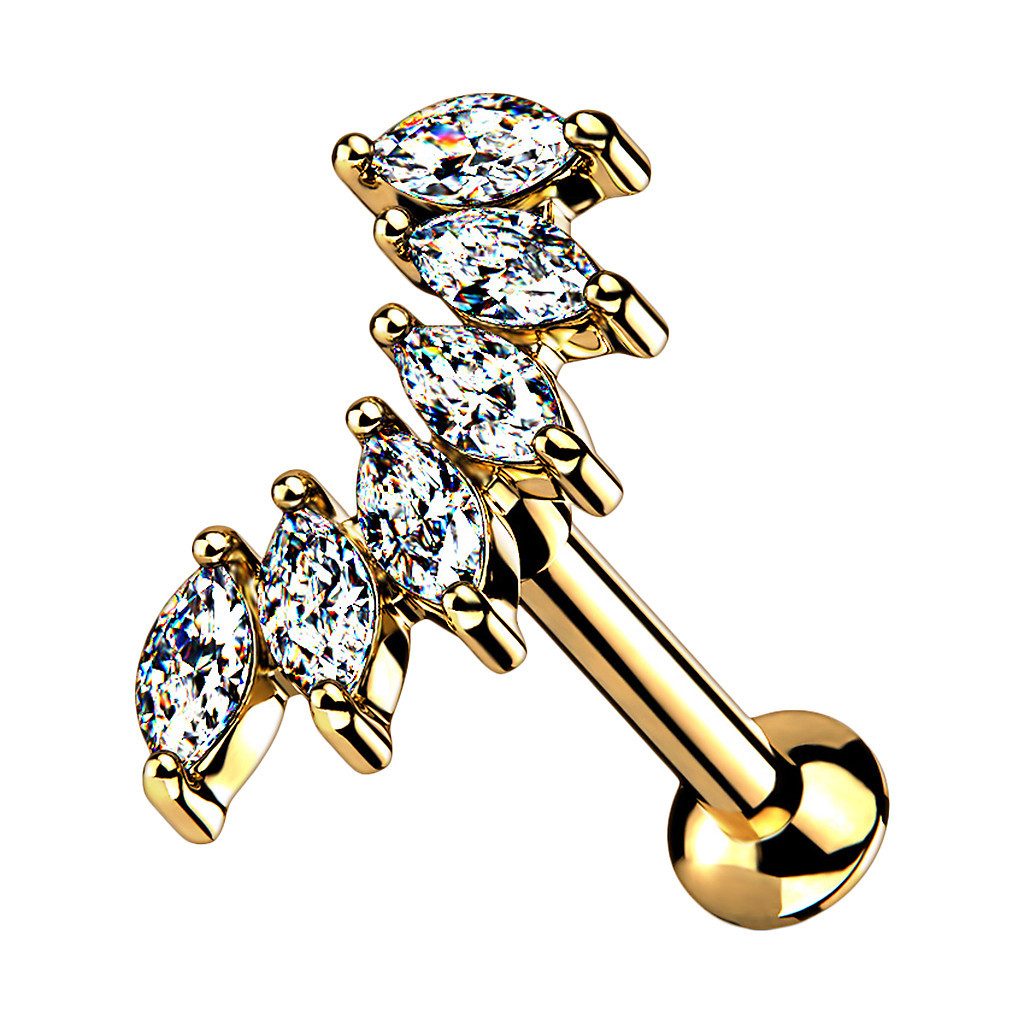 Taffstyle Piercing-Set Tragus Labret Piercing Stecker günstig online kaufen