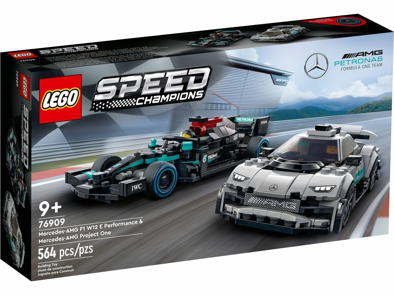 Speed Champions 76909 F1 W12 E Performance & Mercedes-AMG Pro Spielbausteine