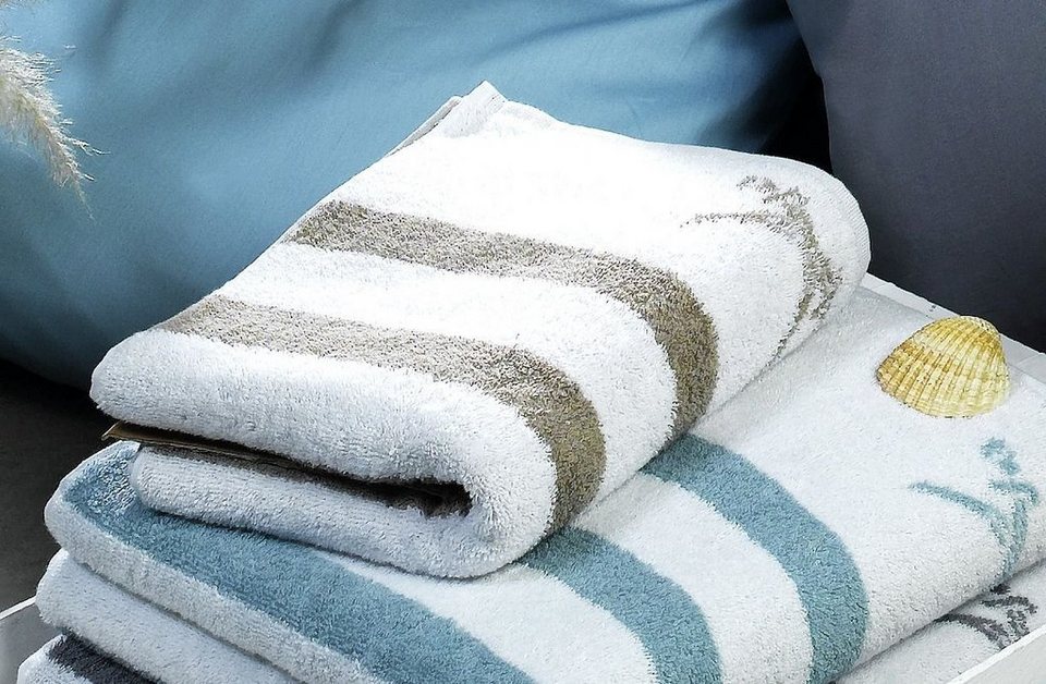 Sansibar Sylt Handtuch Handtuch, · Ocean Breeze · Doubleface · 100%  Baumwolle · 500g/m²Material: 100% Baumwolle