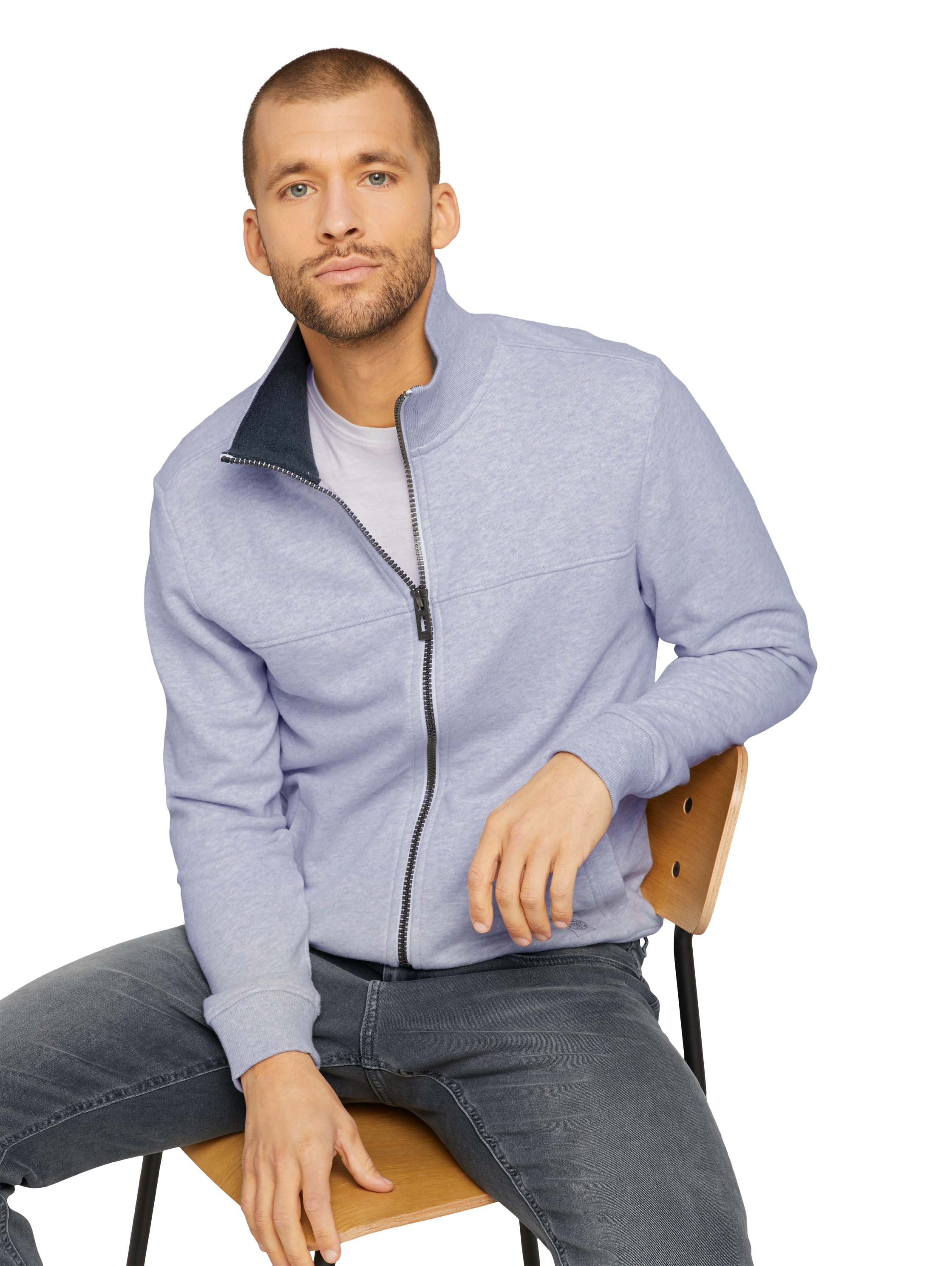 TOM TAILOR Sweatjacke Regular mit halswärmendem Stehkragen – Bild 2 von 5