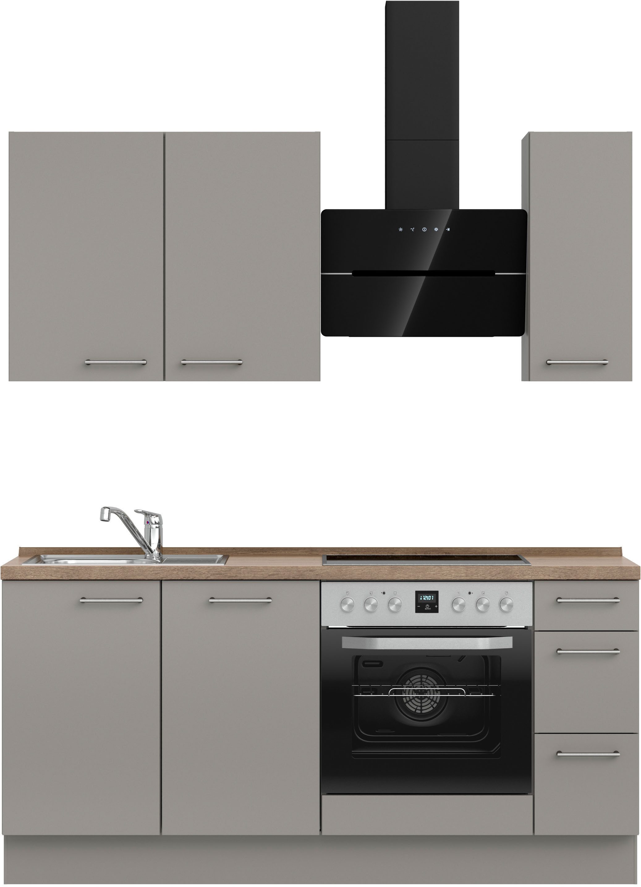 nobilia® Küchenzeile "Laser II", Ausrichtung wählbar, günstig online kaufen