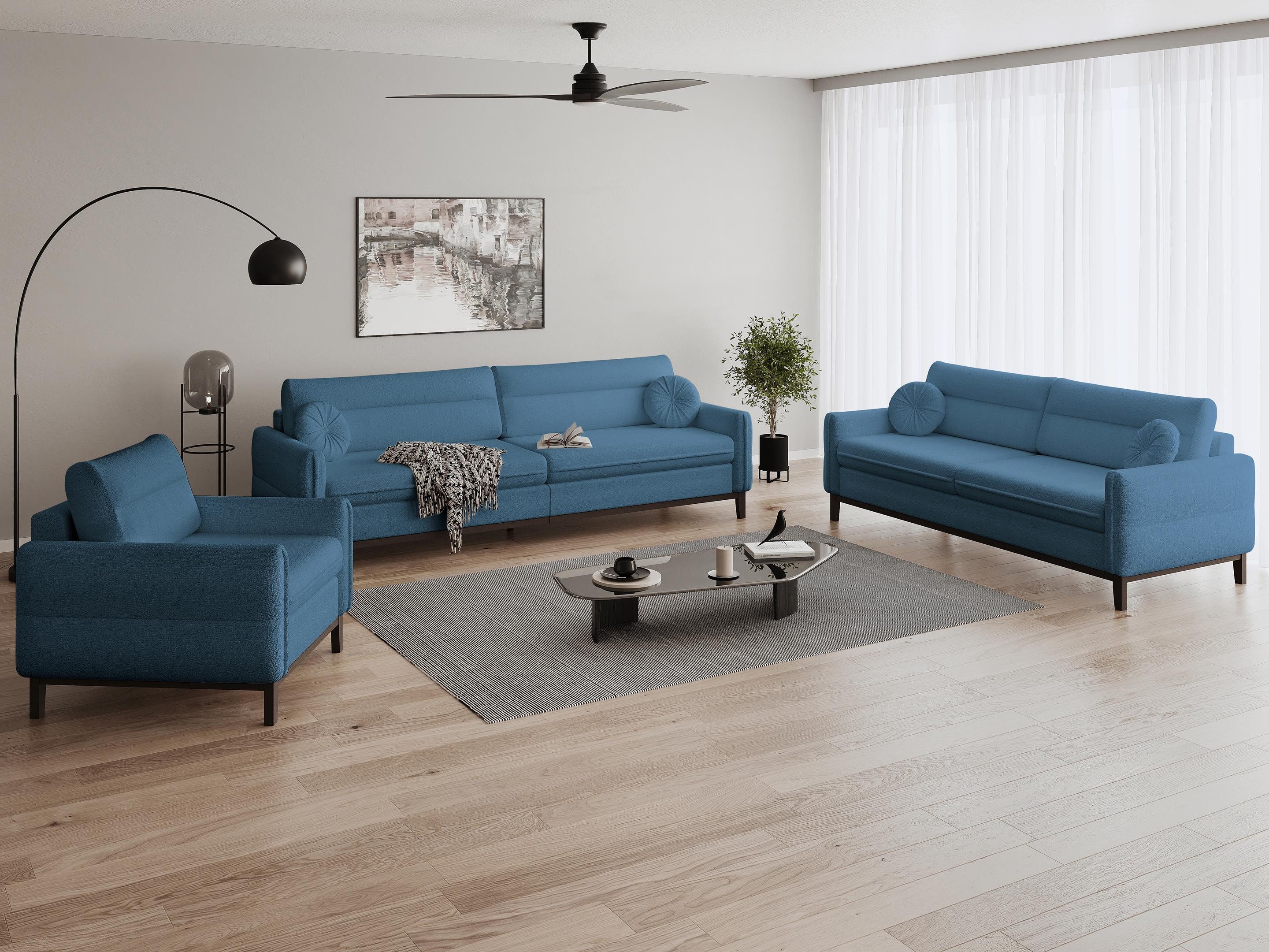 Beautysofa Polstergarnitur Belweder, (Couchgarnitur 321 Möbelset), günstig online kaufen